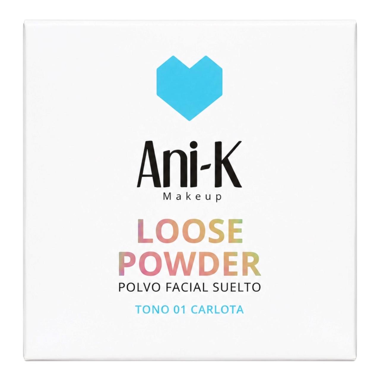 POLVO FACIAL SUELTO TONO 01 CARLOTA ANI-K MAKEUP