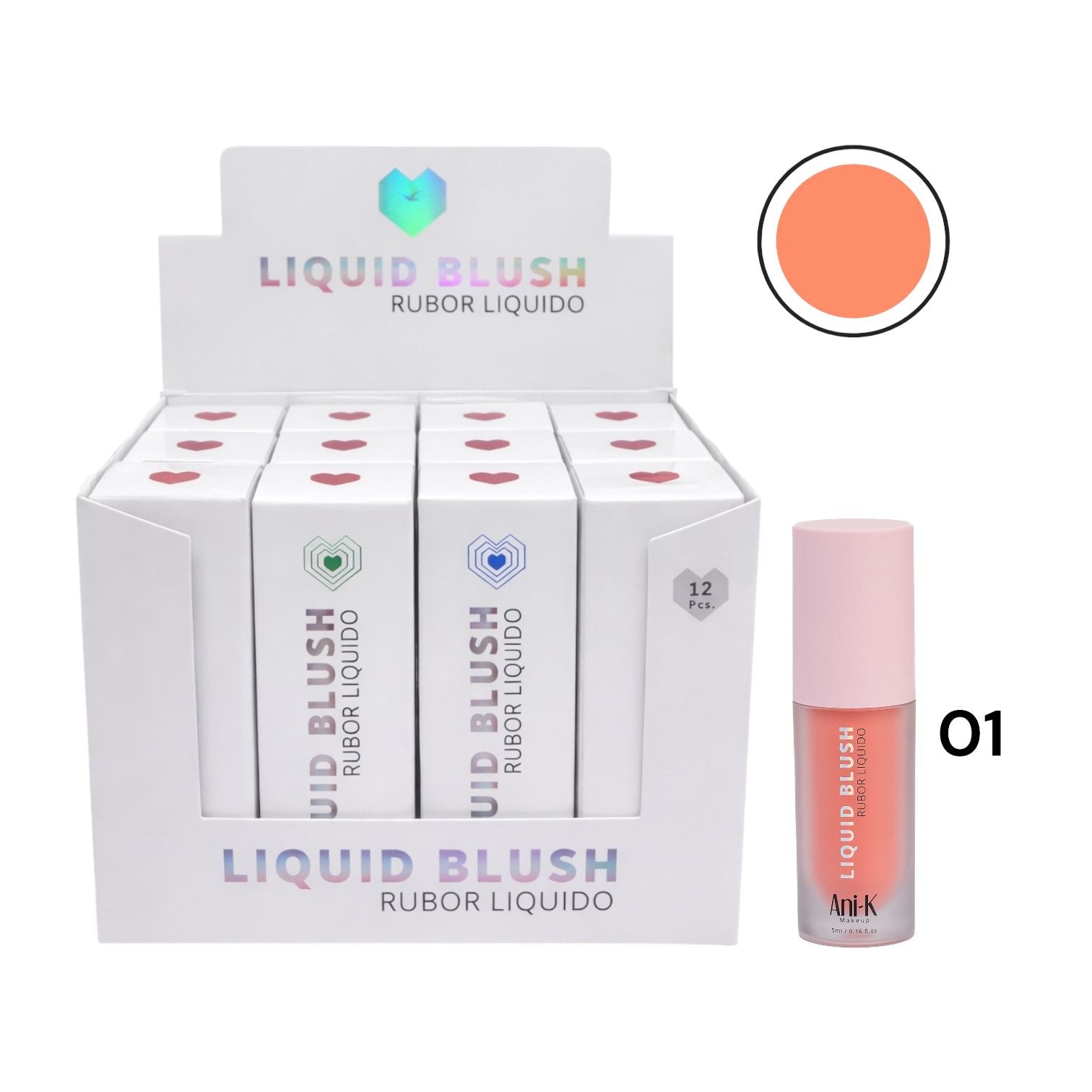 RUBOR LIQUIDO TONO 01 LILY ANI-K MAKEUP