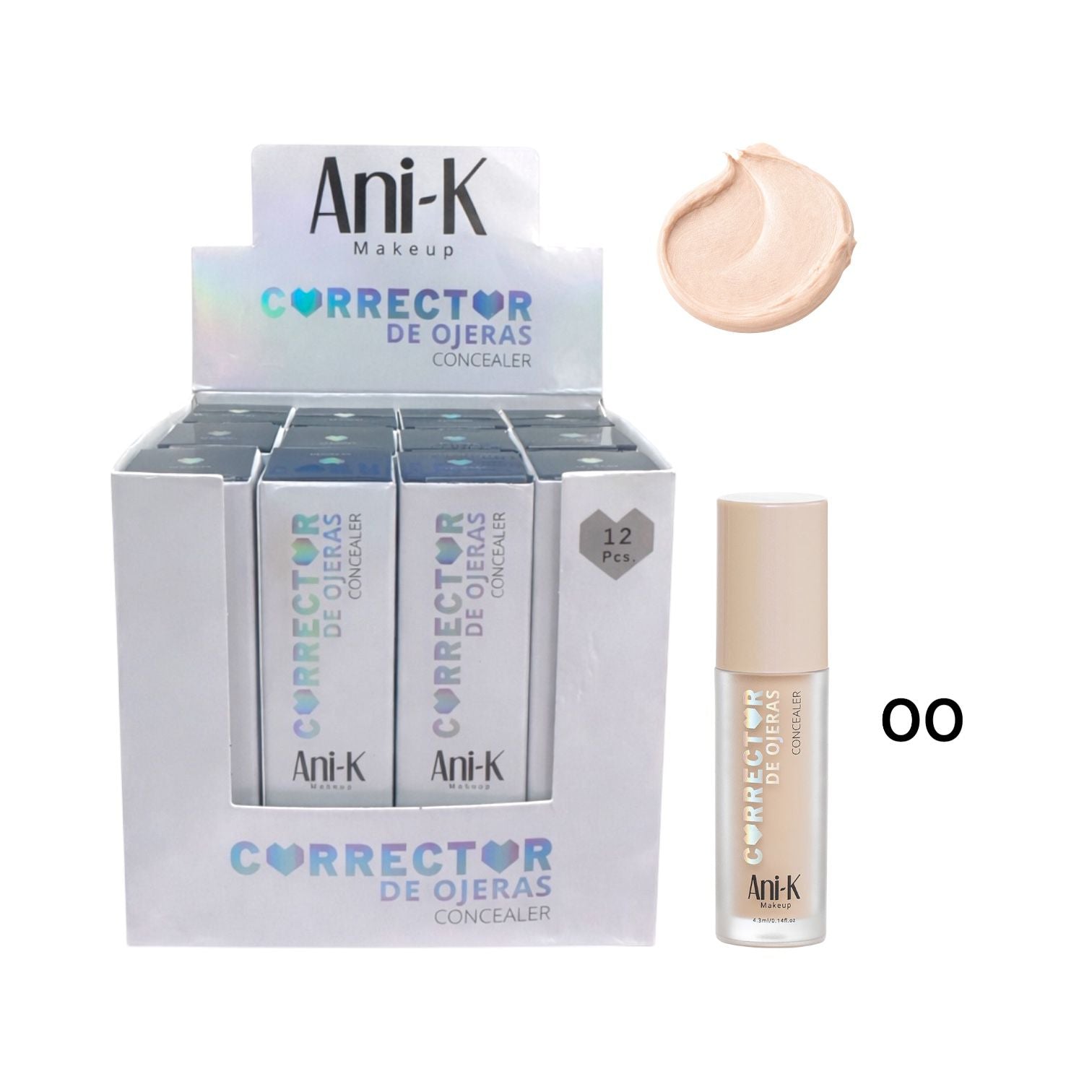 CORRECTOR LIQUIDO TONO 00 SNOW ANI-K MAKEUP