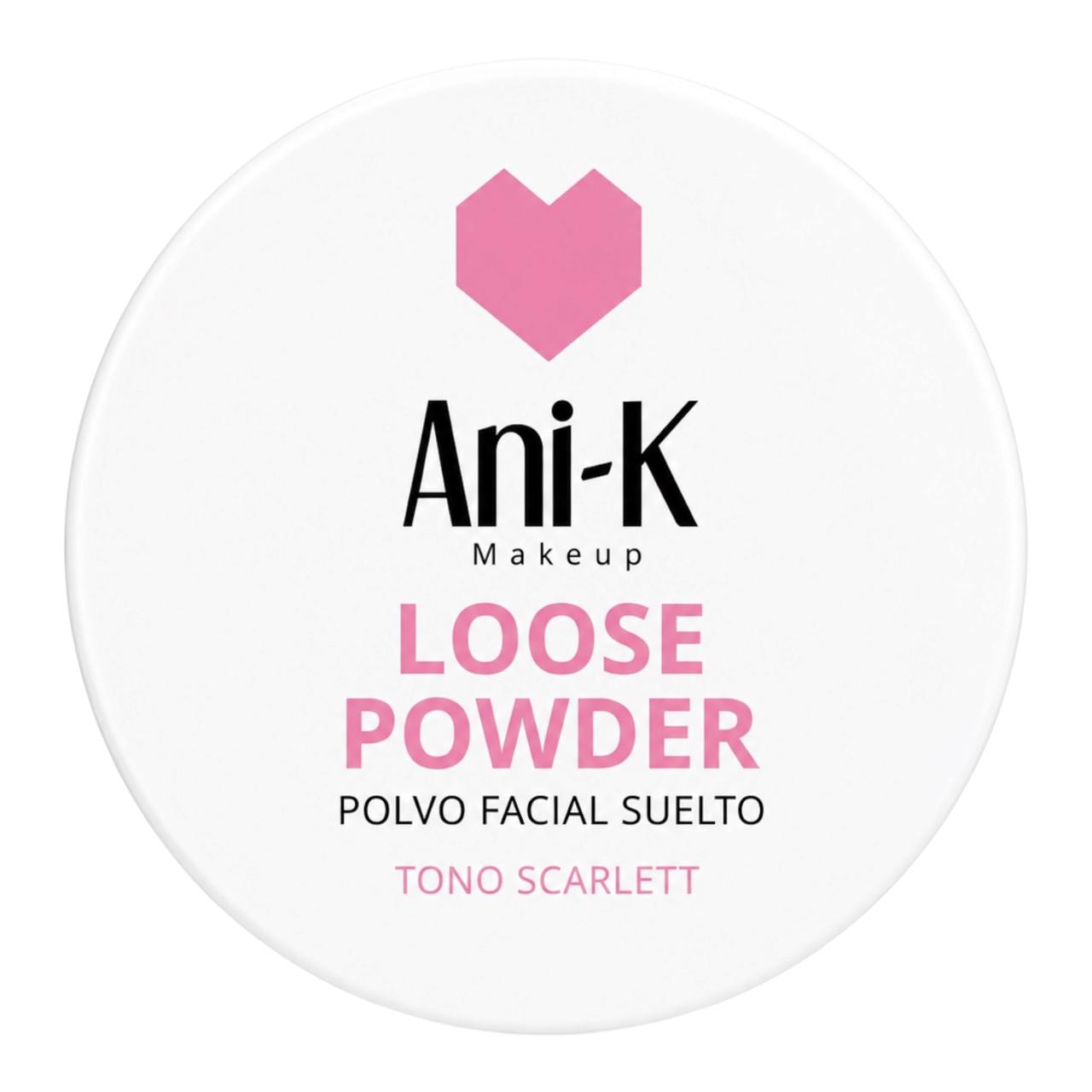 POLVO FACIAL SUELTO TONO 02 SCARLETT ANI-K MAKEUP