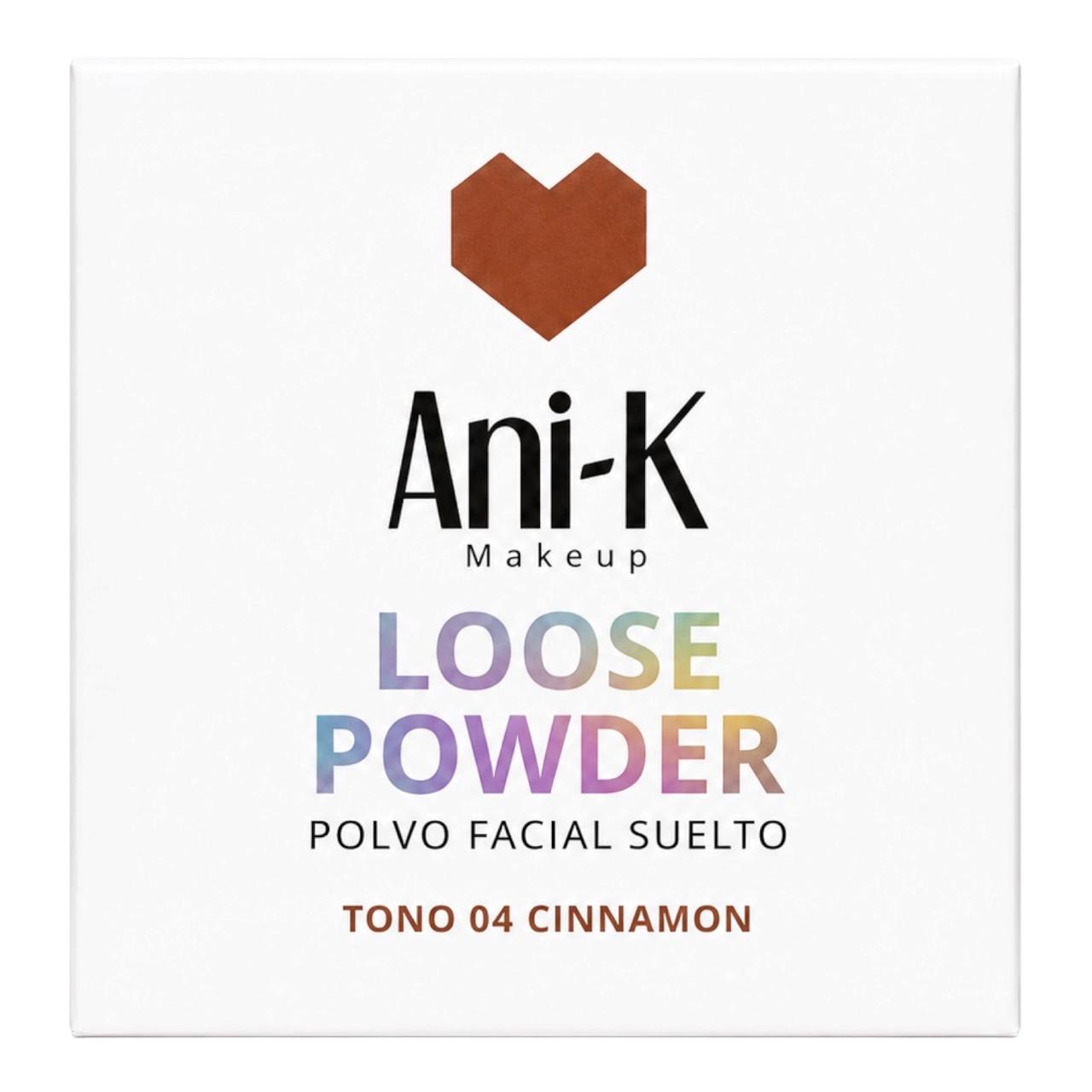 POLVO FACIAL SUELTO TONO 04 CINNAMON ANI-K MAKEUP