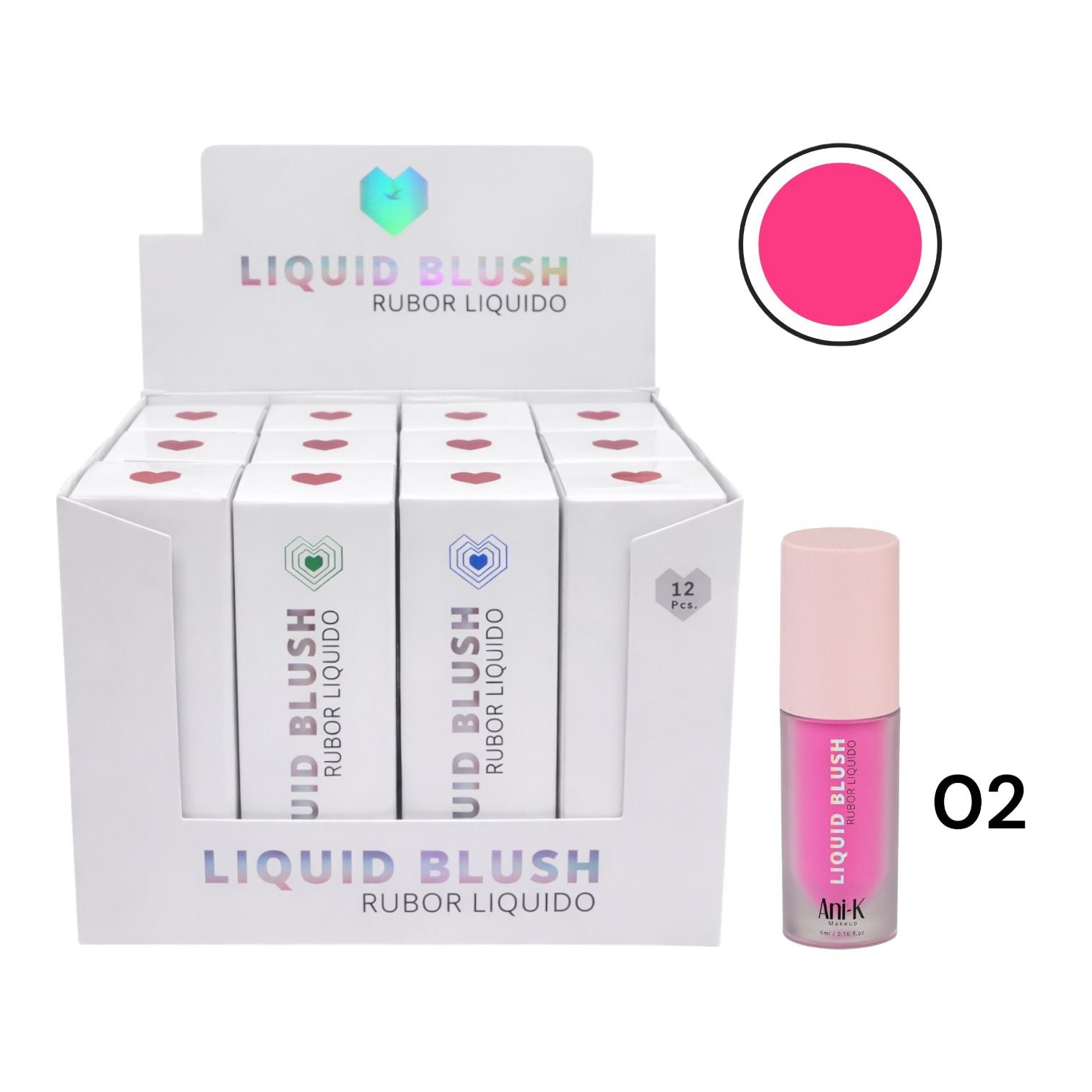 RUBOR LIQUIDO TONO 02 ELLIE ANI-K MAKEUP