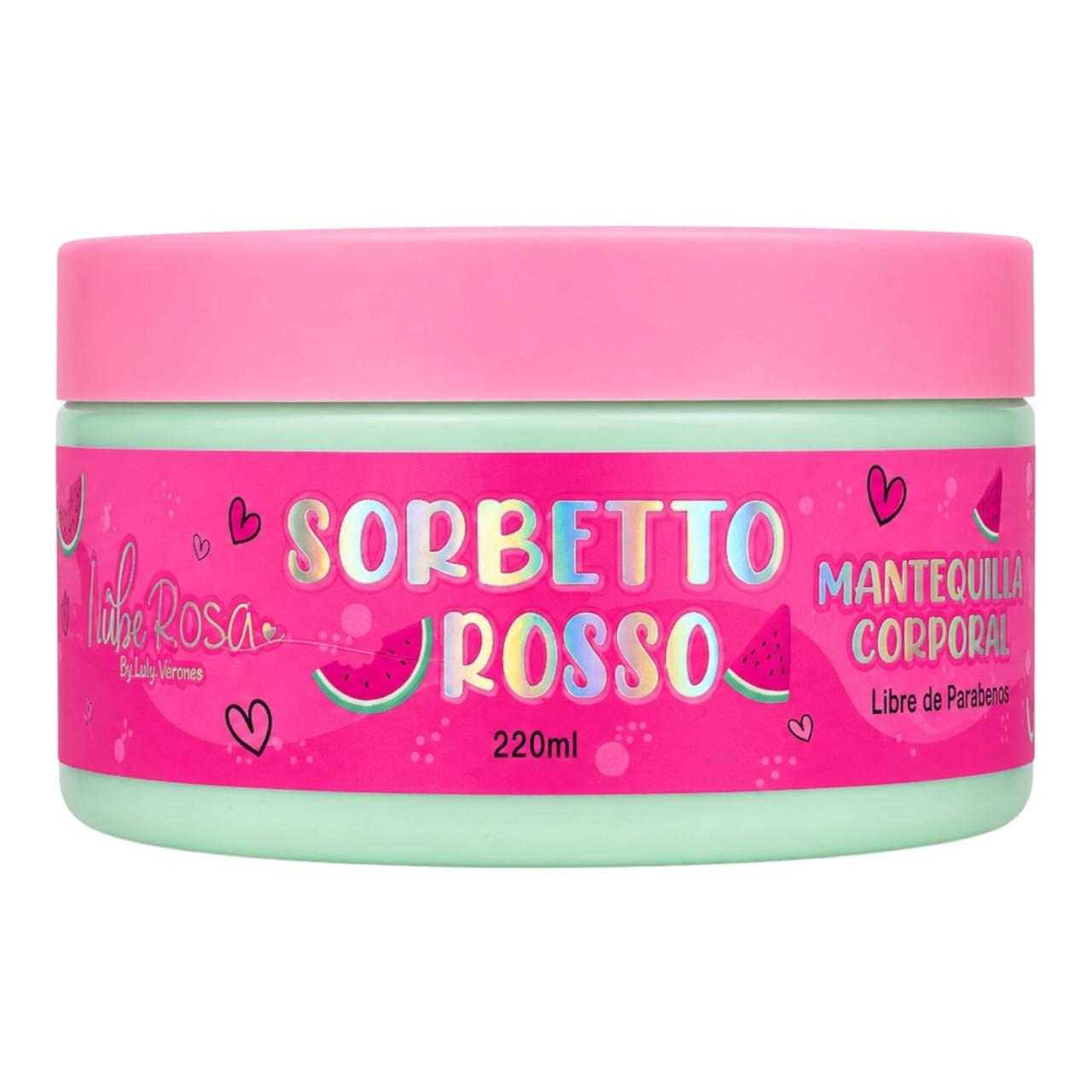MANTEQUILLA CORPORAL SORBETTO ROSSO 220ML NUBE ROSA