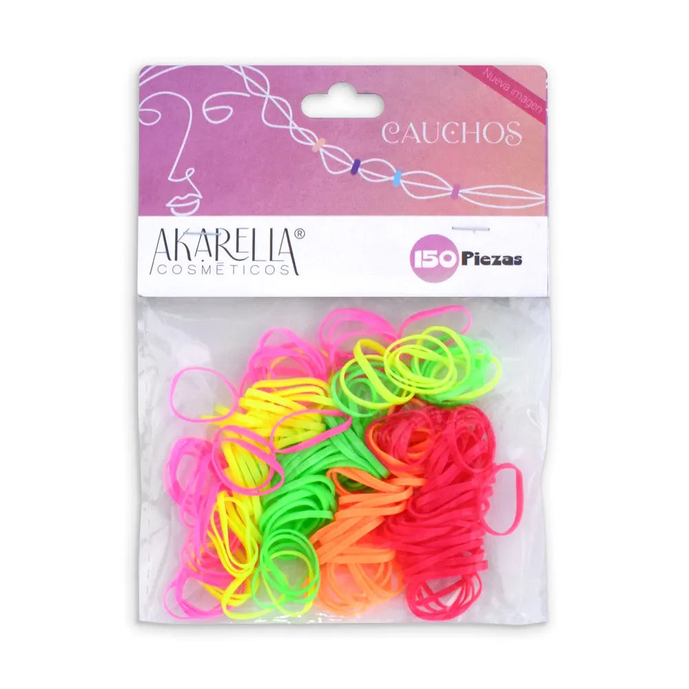 CAUCHO PARA CABELLO COLORES SURTIDO  AKARELLA