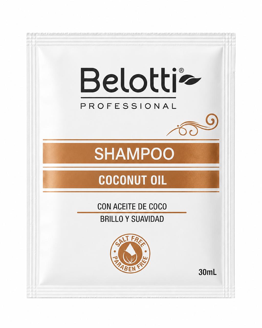 SOBRE SHAMPOO COCONUT OIL 30ML NARANJA BELOTTI