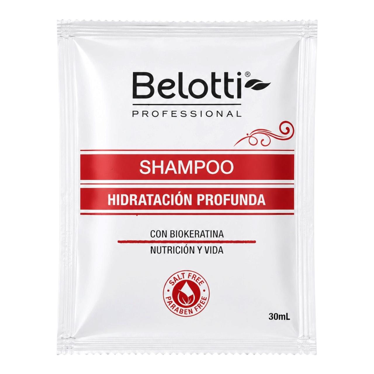 SOBRE SHAMPOO HIDRATACION PROFUNDA 30ML ROJO BELOTTI