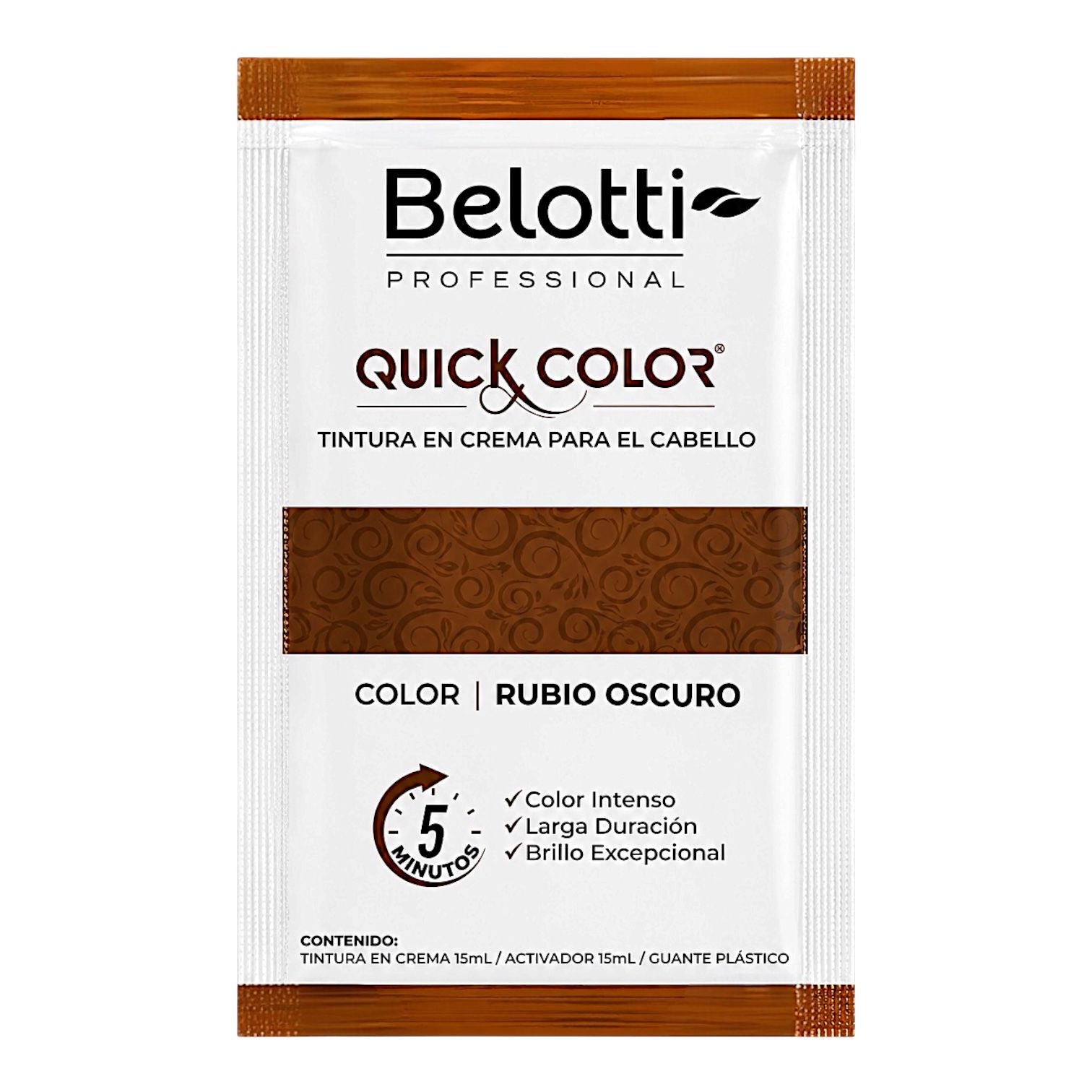 TINTE EN CREMA 5MIN QUICK COLOR RUBIO OSCURO BELOTTI