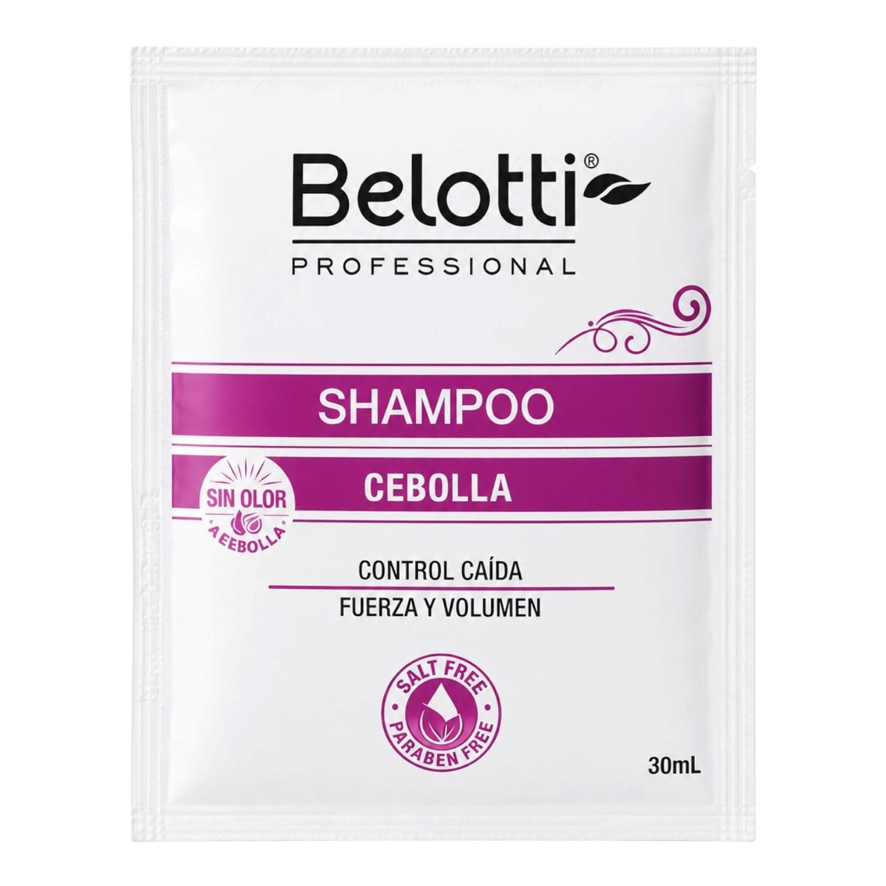 SOBRE SHAMPOO CEBOLLA 30ML ROSADO BELOTTI