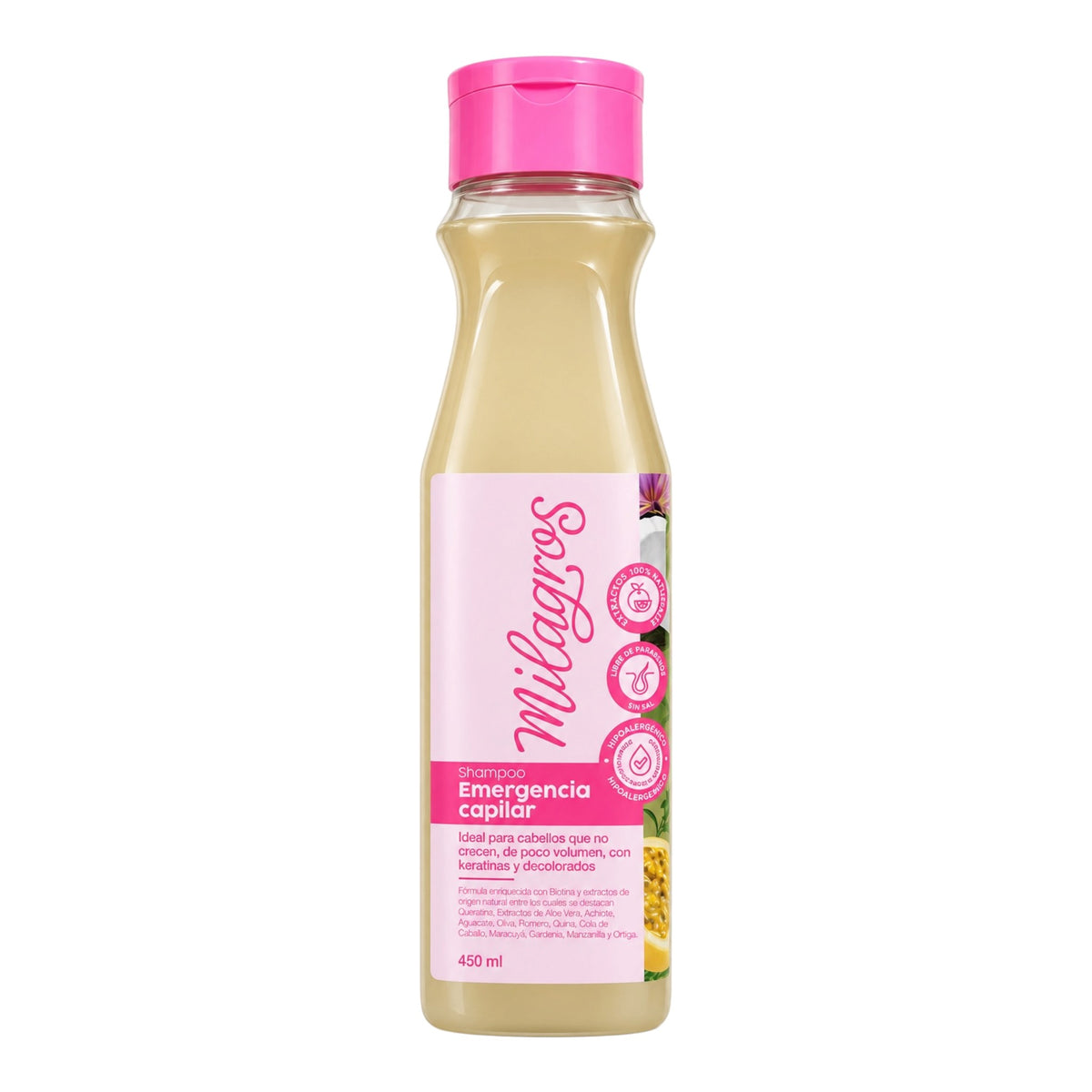 SHAMPOO EMERGENCIA CAPILAR 450ML MILAGROS