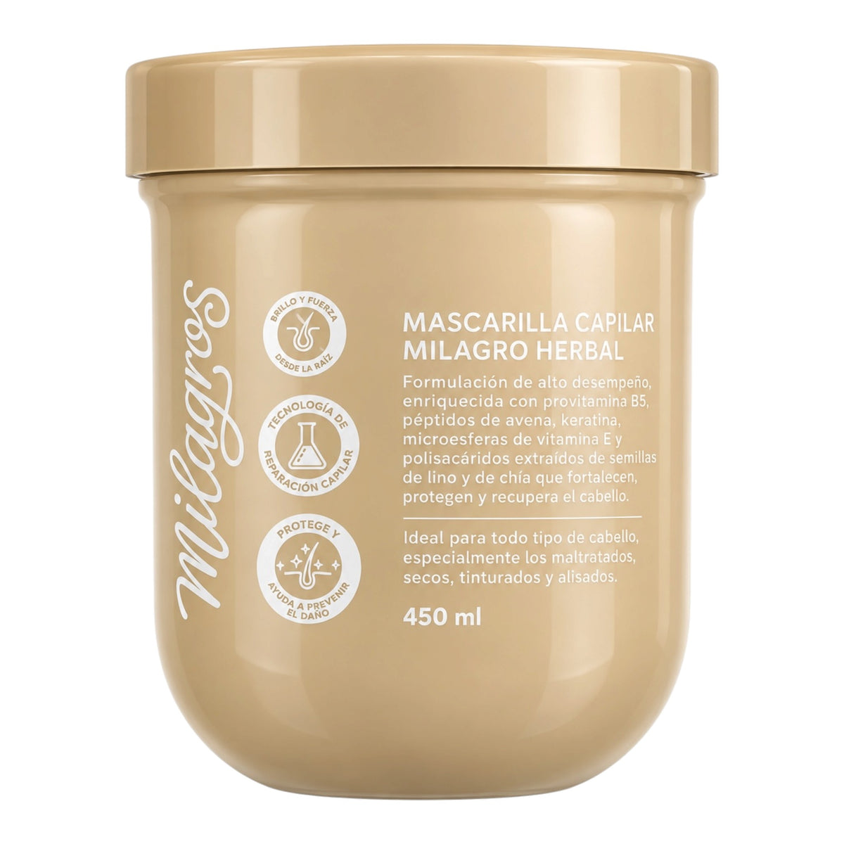 MASCARILLA HERBAL 450ML MILAGROS