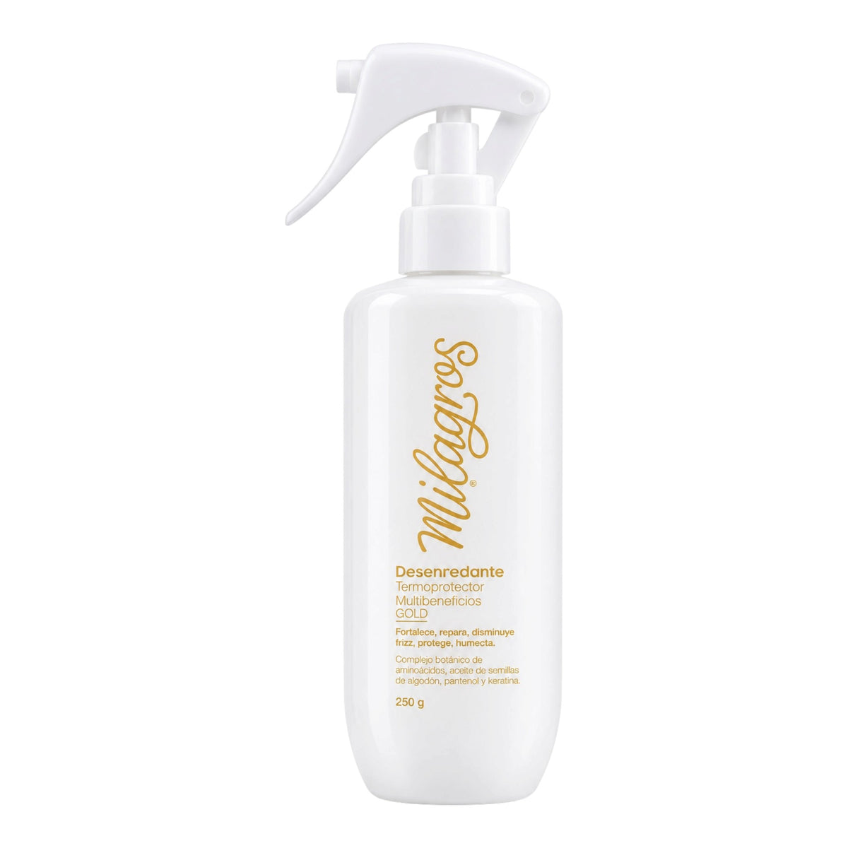 DESENREDANTE TERMOPROTECTOR GOLD BLANCO 250G MILAGROS