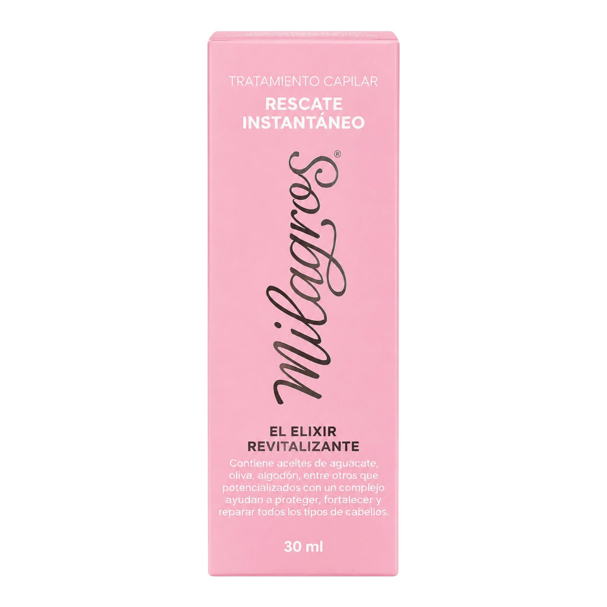 AMPOLLETA TRATAMIENTO CAPILAR RESCATE INSTANTANEO 30ML MILAGROS