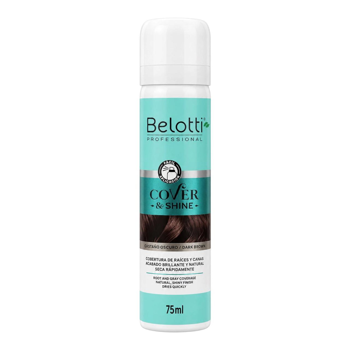 COVER SHINE TONO CASTAÑO OSCURO 75ML BELOTTI