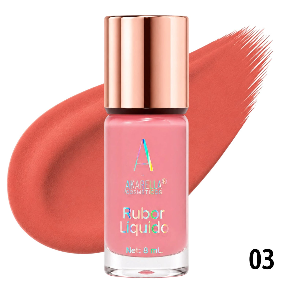 RUBOR LIQUIDO 8ML AKARELLA