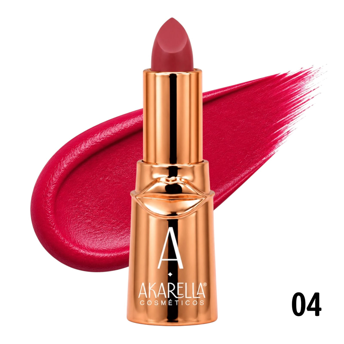 LABIAL EN BARRA MATTE TONOS ROJOS AKARELLA