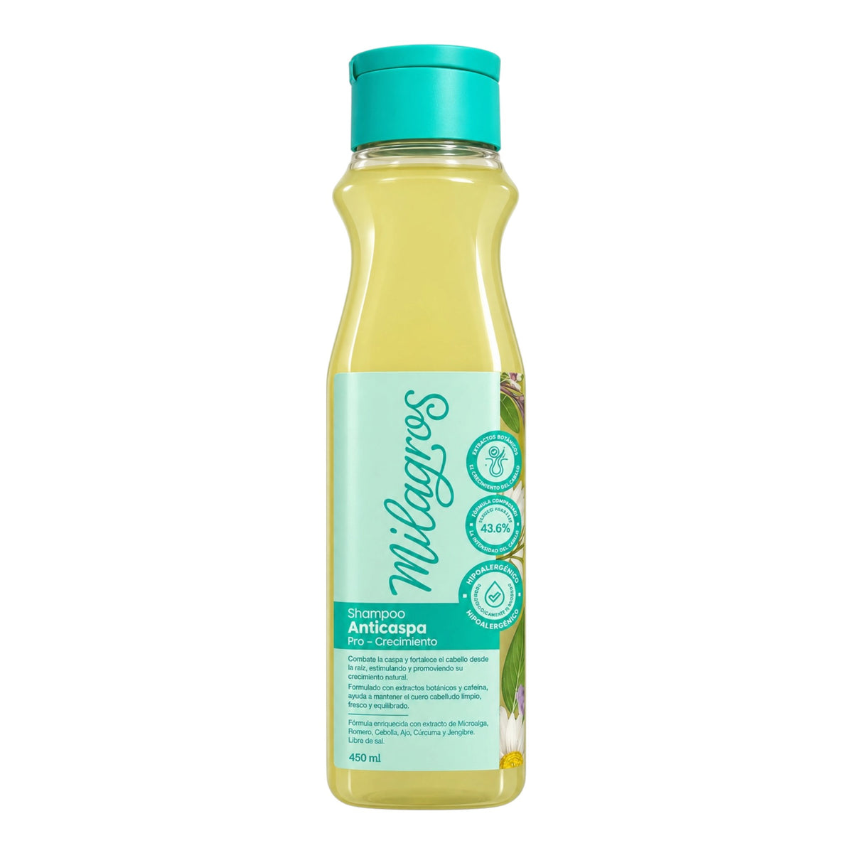 SHAMPOO ANTICASPA 450ML MILAGROS