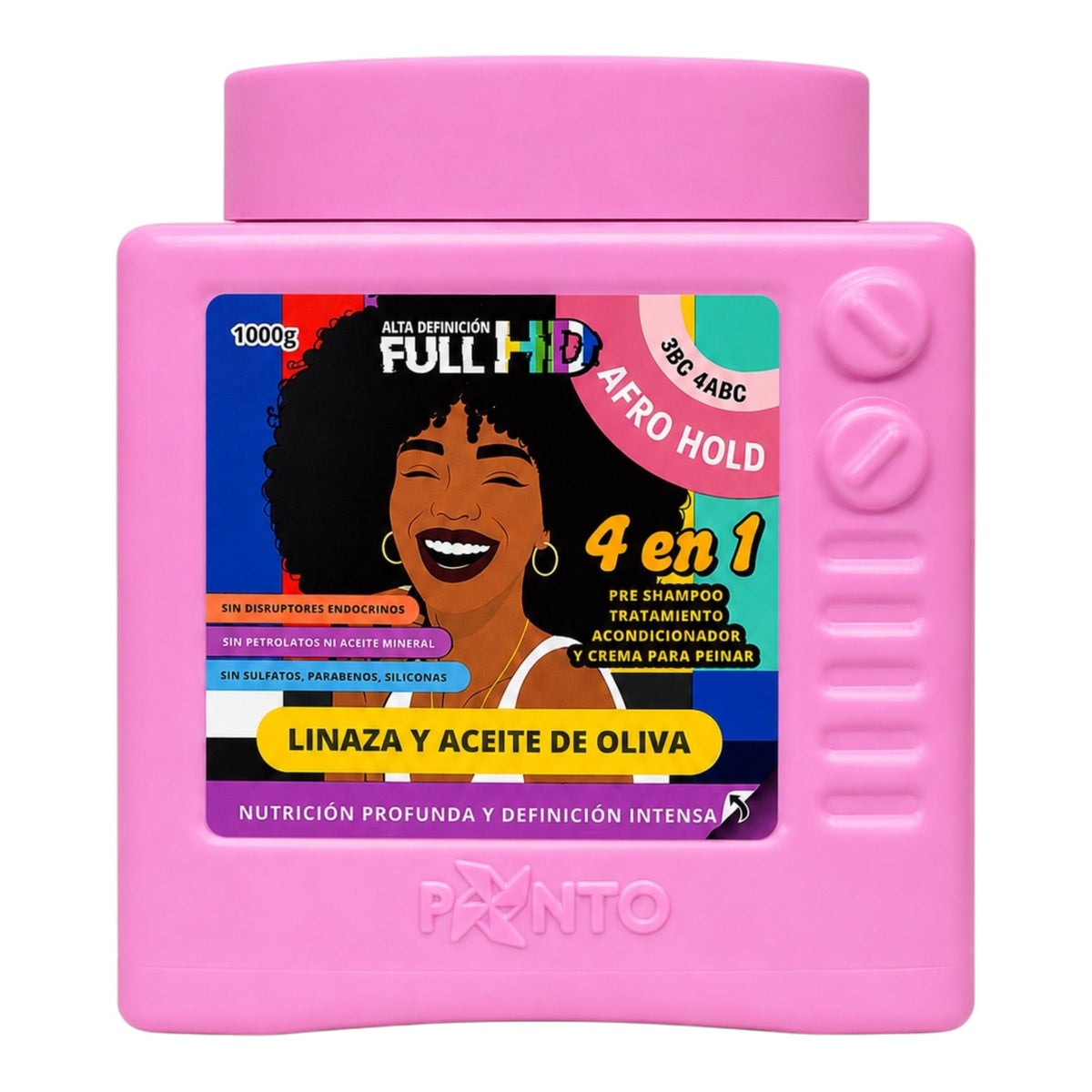 TRATAMIENTO FULL HD 4EN1 AFRO HOLD MORADA 1000G PONTO
