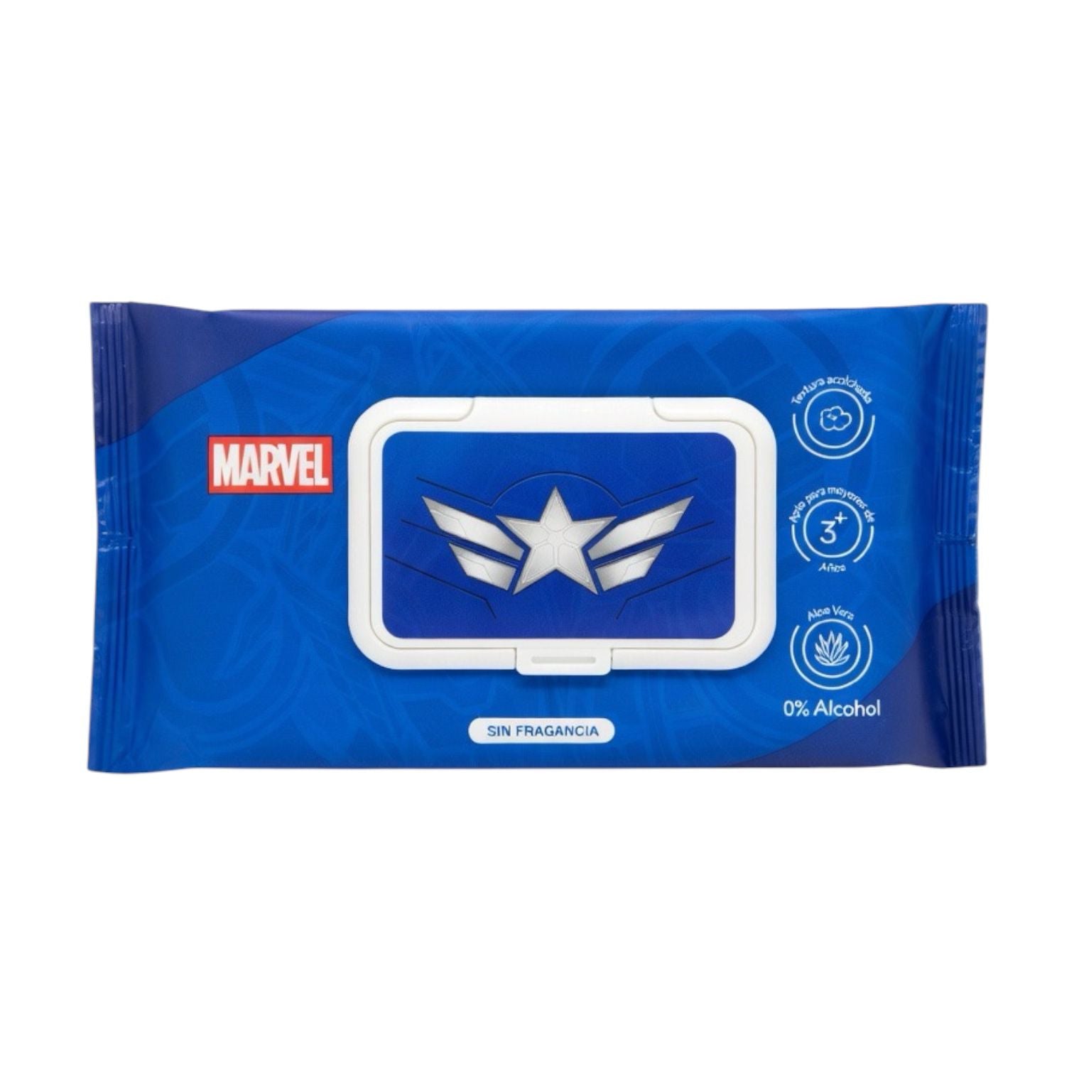 TOALLITAS HUMEDAS X80 MARVEL CAPITAN AMERICA COSMOS