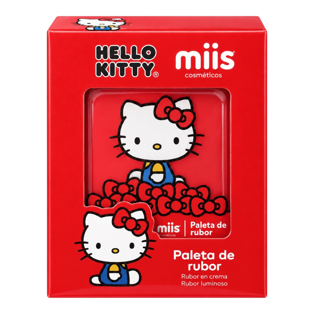 DUO RUBOR EN POLVO Y CREMA HELLO KITTY MIIS COSMETICS