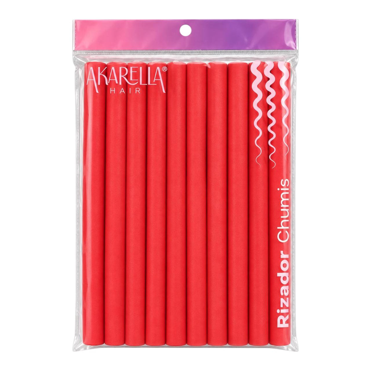 SET X10 RIZADOR CHUMIS #3 COLORES AKARELLA
