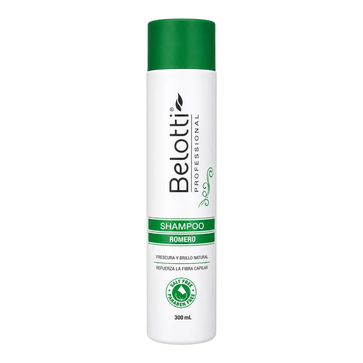 SHAMPOO ROMERO TAPA VERDE 300ML BELOTTI
