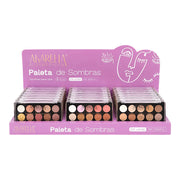 PALETA DE SOMBRAS X15 TONOS AKARELLA
