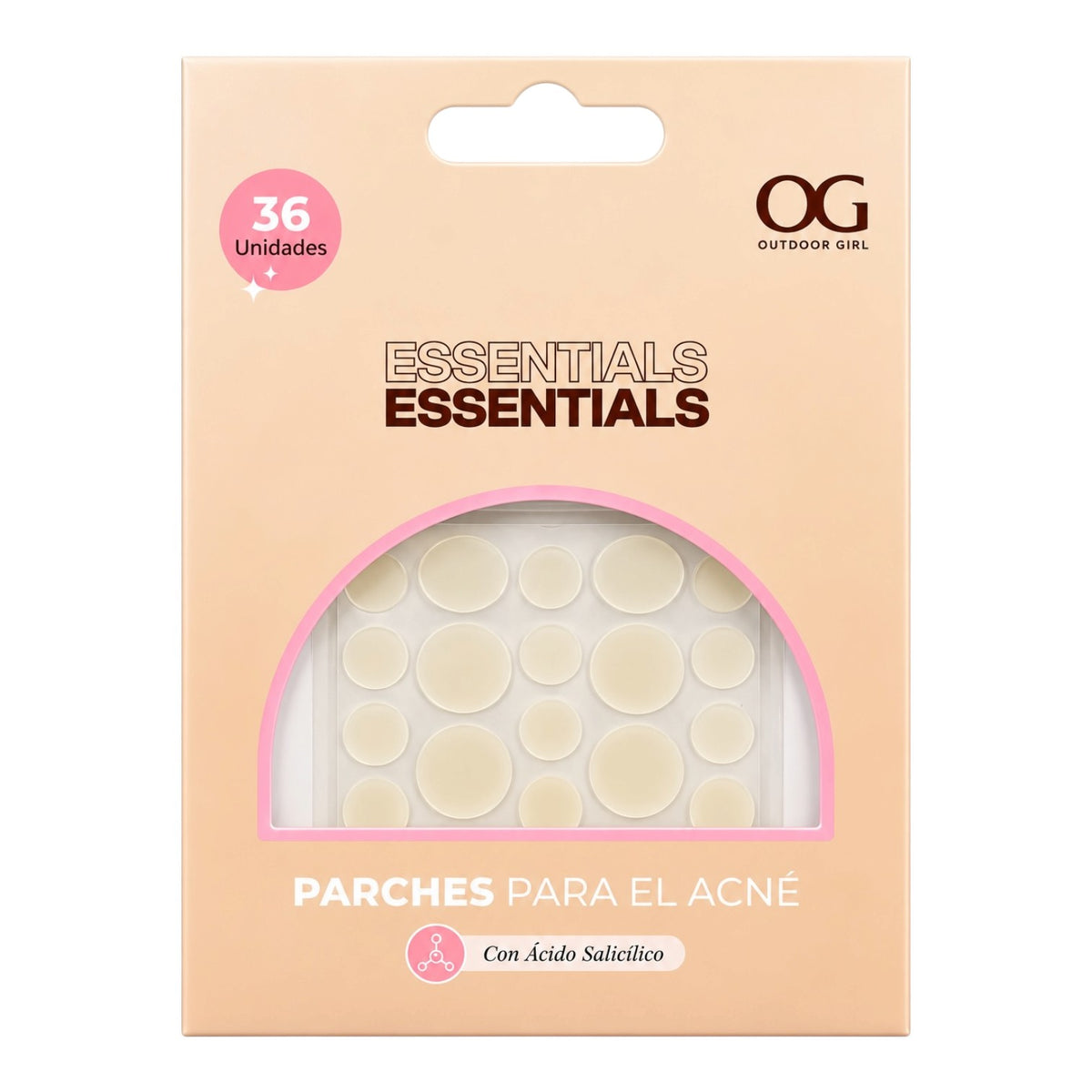 PARCHES PARA ACNE X36UND ESSENTIALS OUTDOOR GIRL