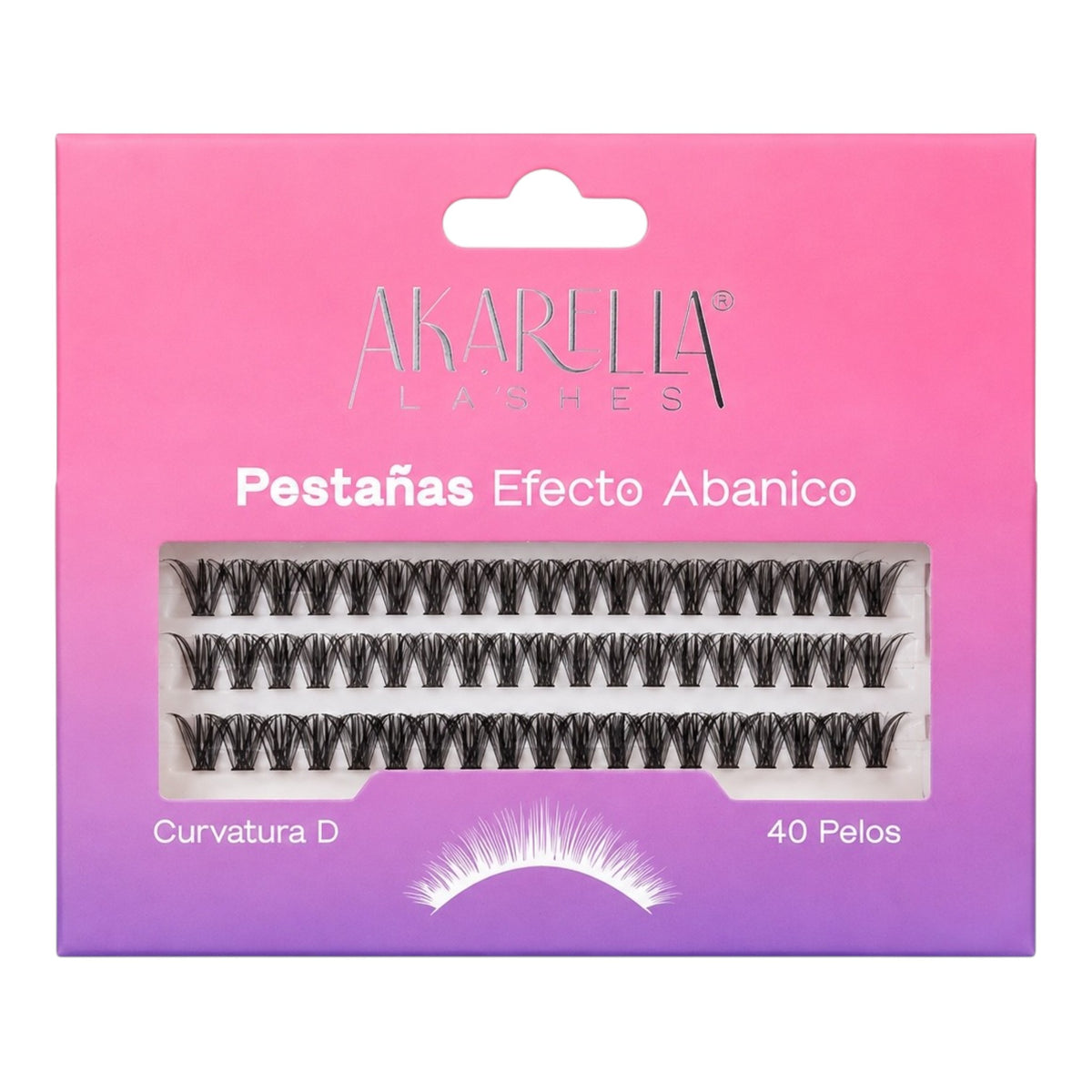 PESTAÑAS EFECTO ABANICO PEAD4012 AKARELLA