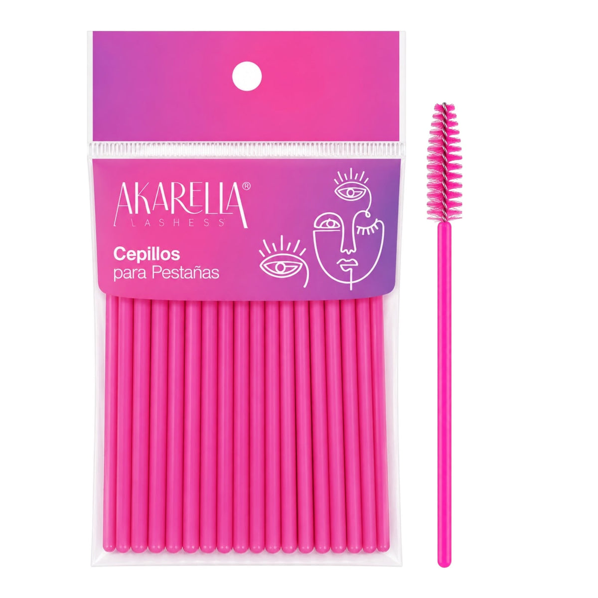 CEPILLOS PARA PESTAÑAS X50 UND AKARELLA