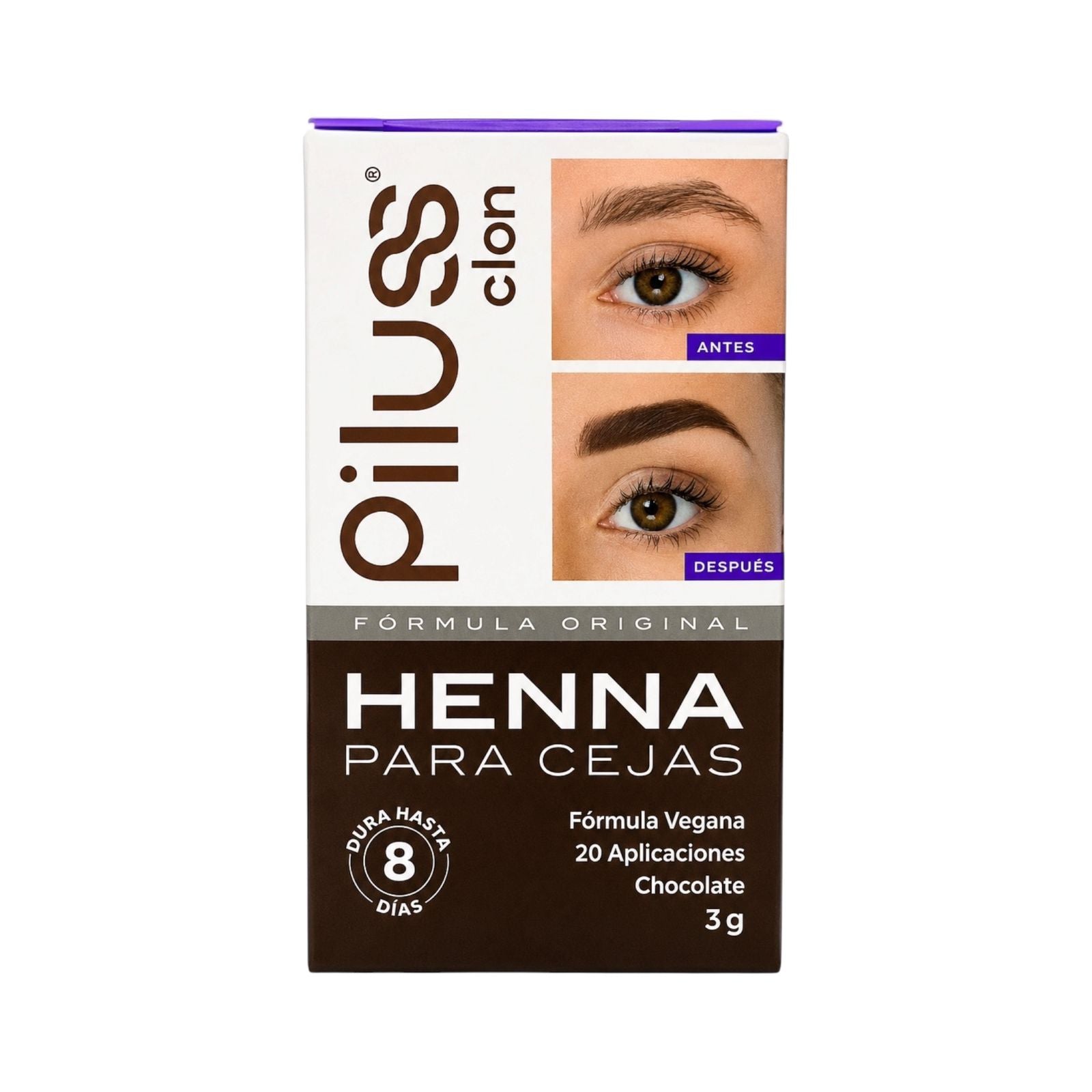 HENNA PARA CEJAS 3G TONO CHOCOLATE PILUSS
