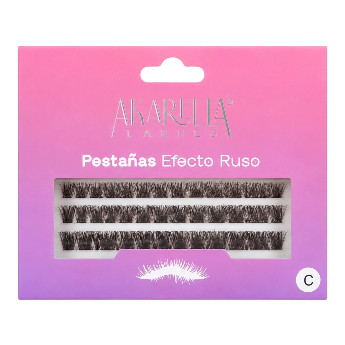 PESTAÑAS EFECTO VOLUMEN RUSO PER06 AKARELLA