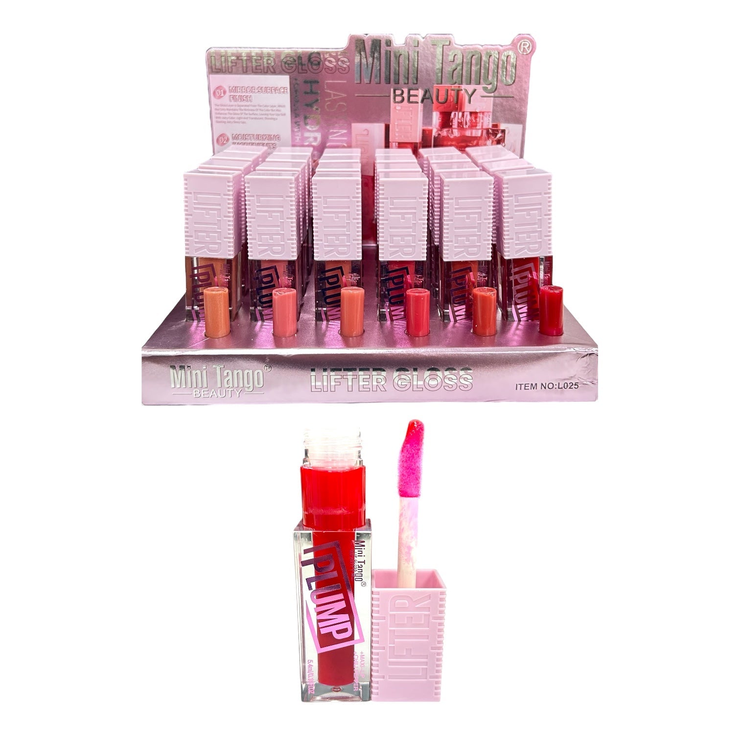BRILLO GLOSS CON COLOR PLUMP LIFTER / GLOSS LIFTER 5.4ML MINI TANGO BEAUTY