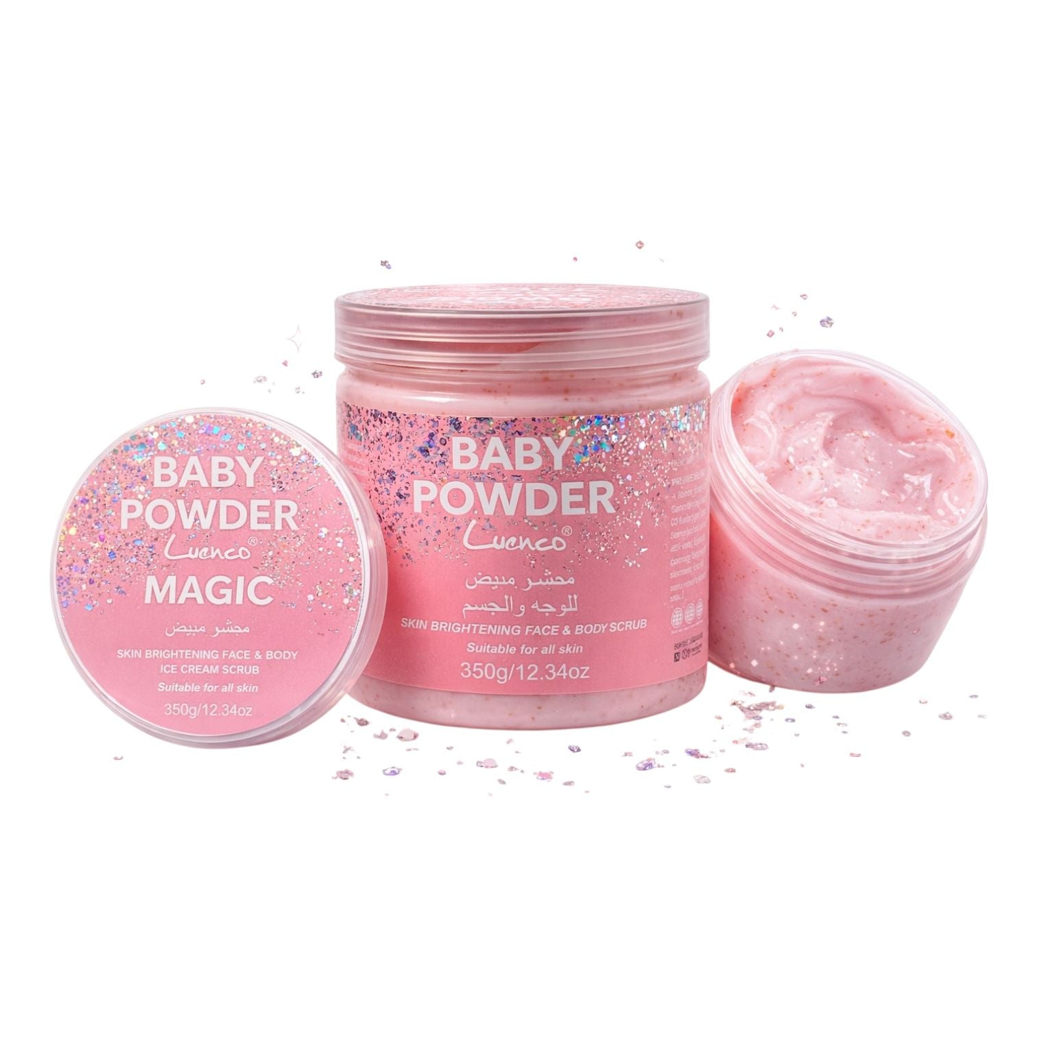 EXFOLIANTE FACIAL Y CORPORAL 350G MAGIC BABY POWDER