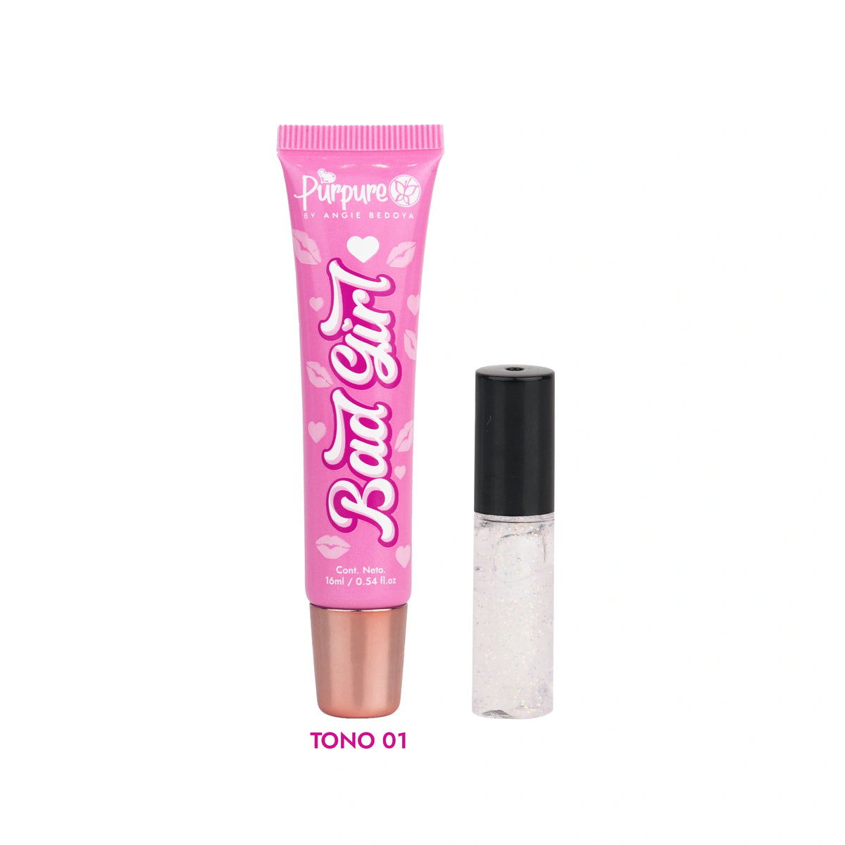 BRILLO GLOSS ESCARCHADO BAD GIRL 16ML PURPURE