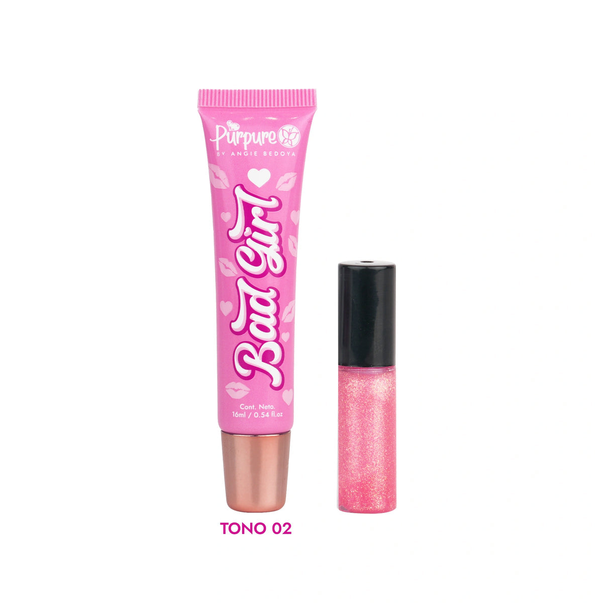 BRILLO GLOSS ESCARCHADO BAD GIRL 16ML PURPURE