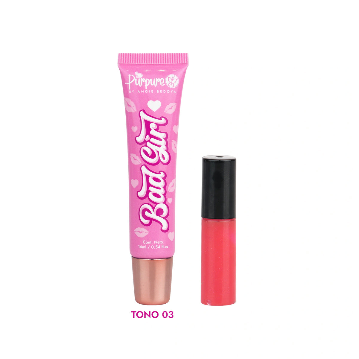 BRILLO GLOSS ESCARCHADO BAD GIRL 16ML PURPURE