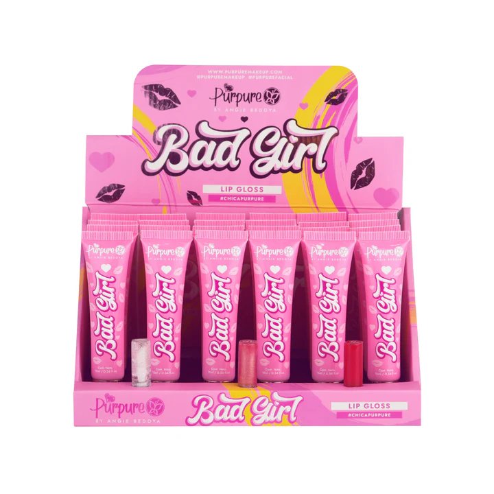 BRILLO GLOSS ESCARCHADO BAD GIRL 16ML PURPURE