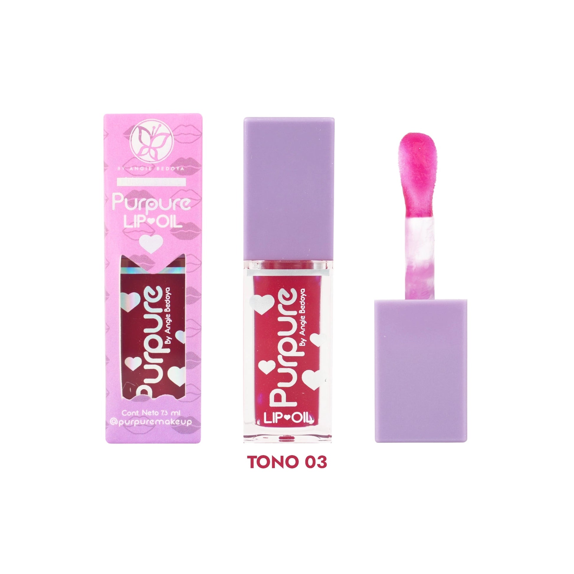 LIP OIL CUADRADO 7.3ML PURPURE