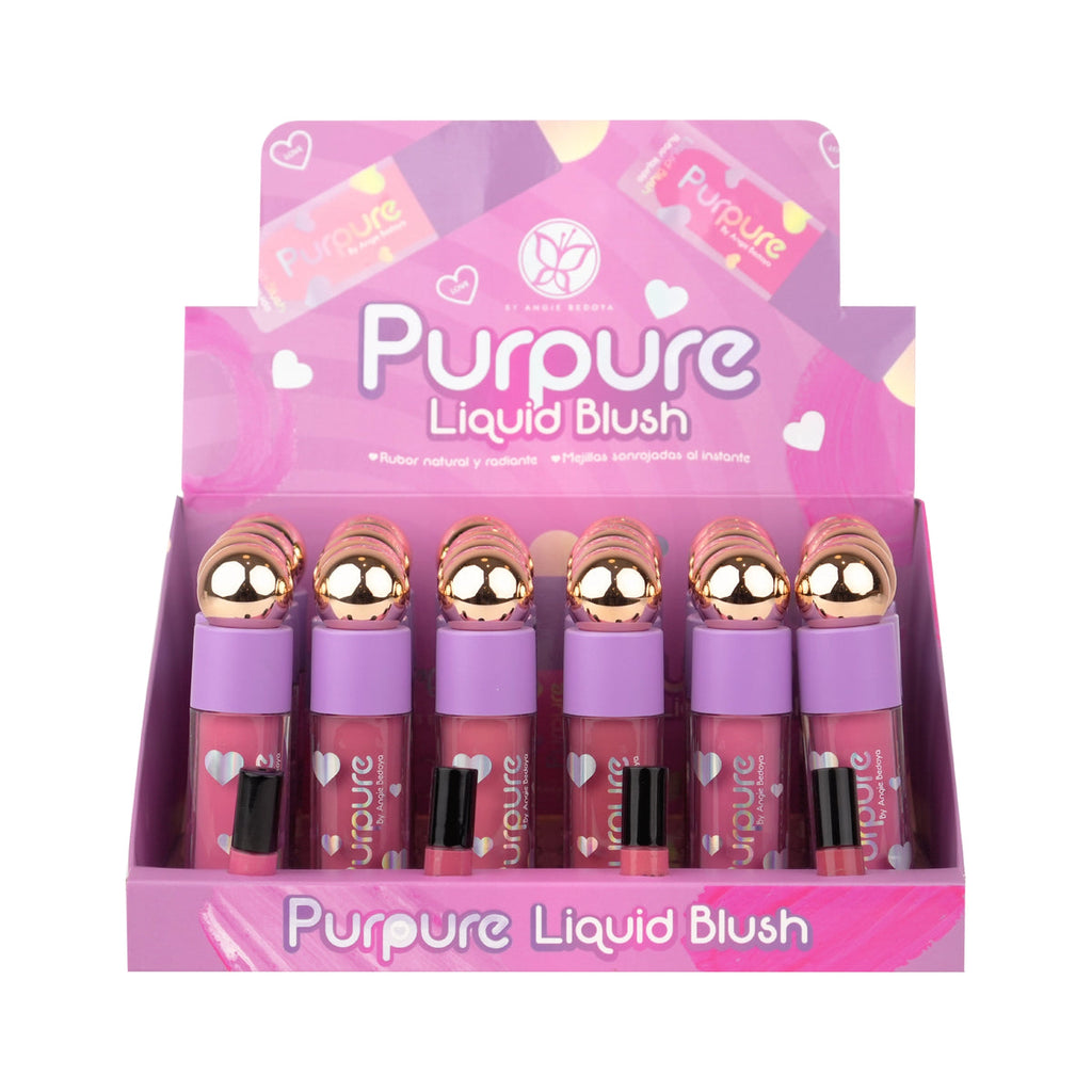 RUBOR LIQUIDO MATTE TAPA BOLITA DORADA 5ML PURPURE