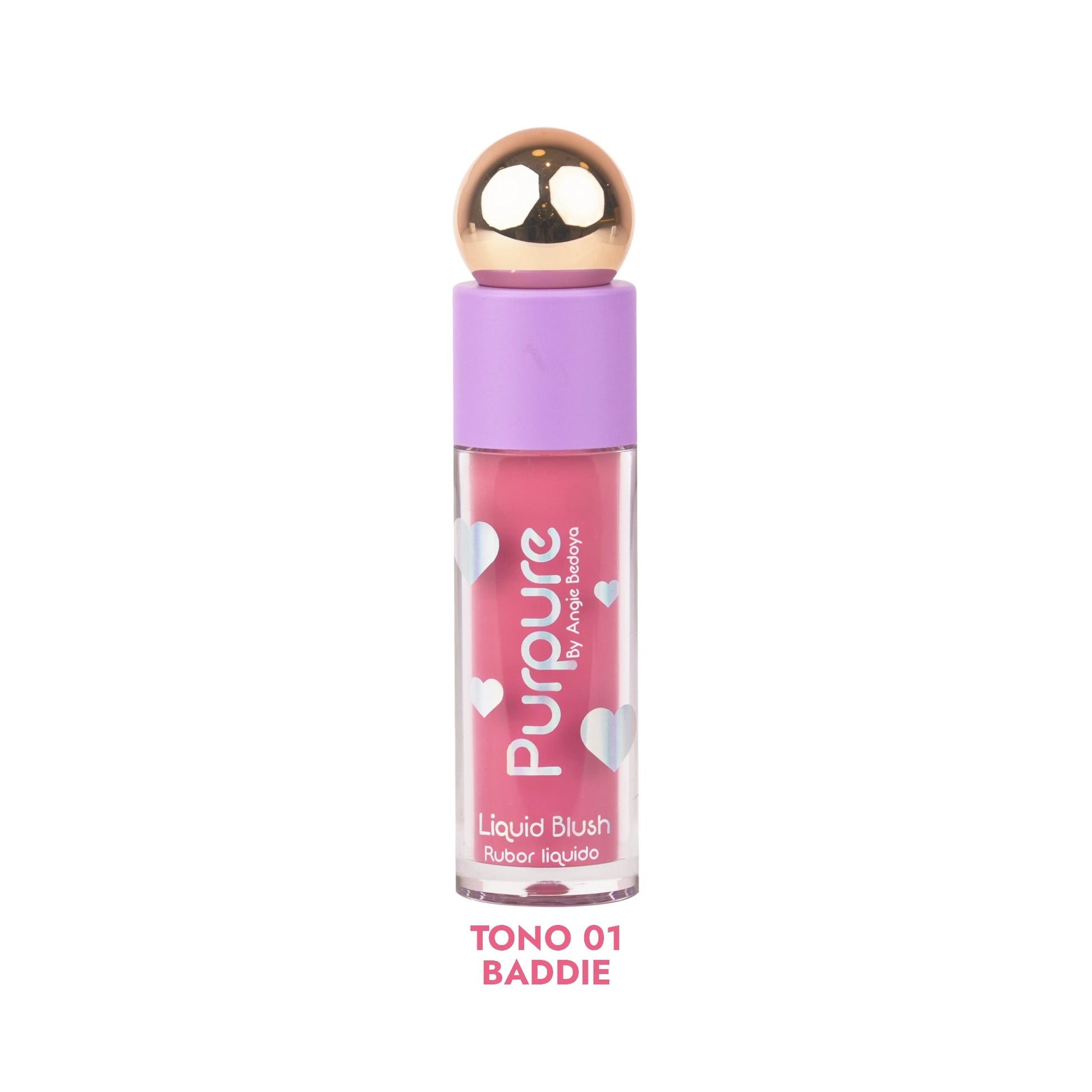RUBOR LIQUIDO MATTE TAPA BOLITA DORADA 5ML PURPURE