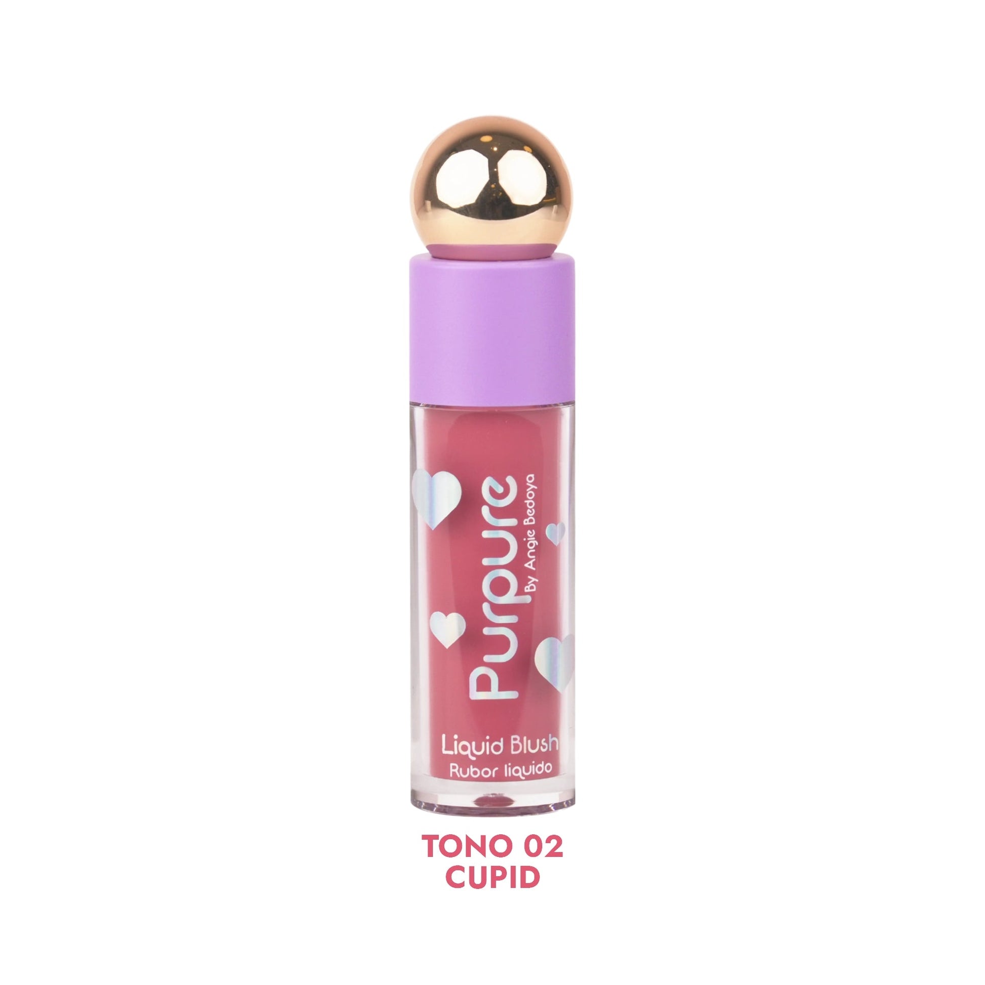 RUBOR LIQUIDO MATTE TAPA BOLITA DORADA 5ML PURPURE
