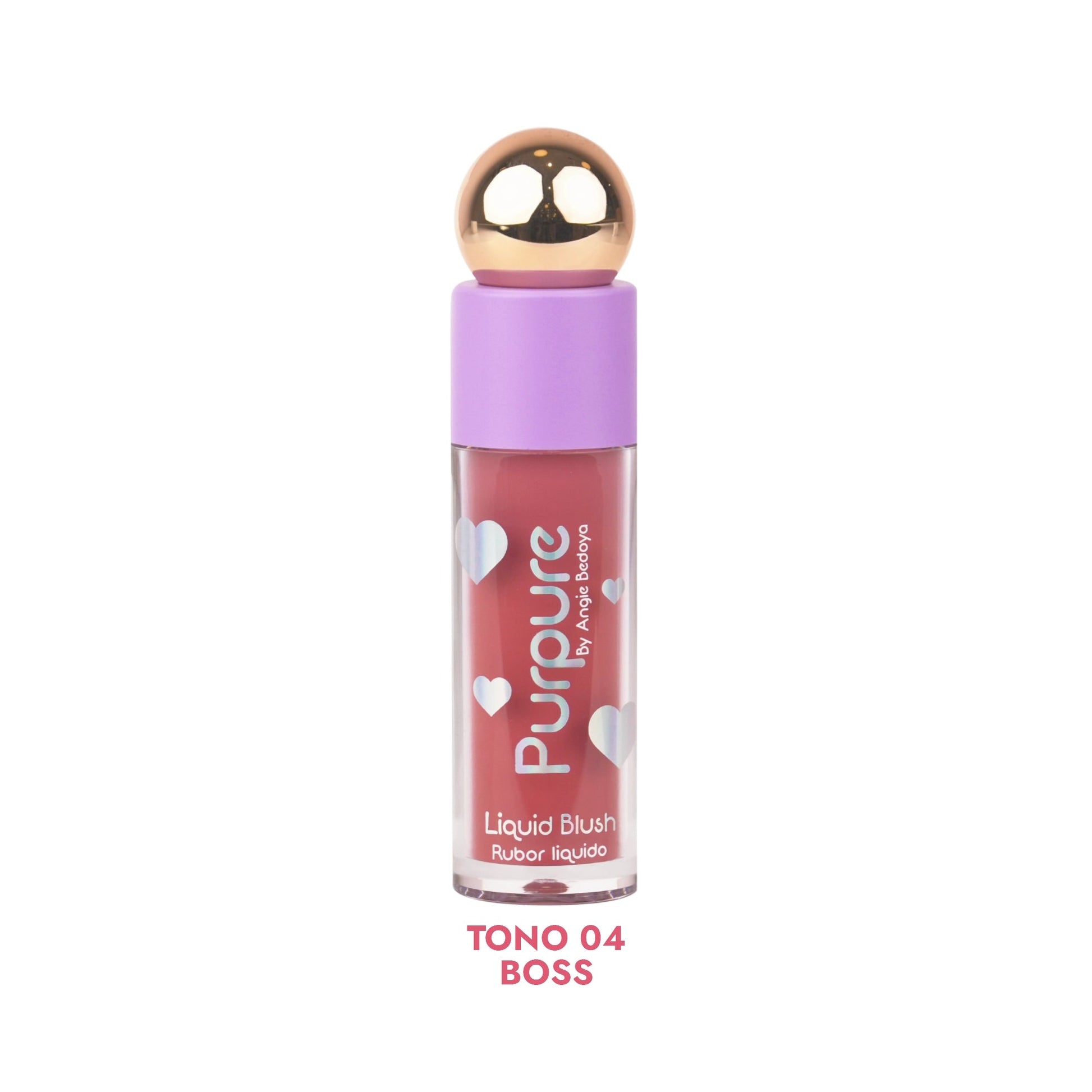 RUBOR LIQUIDO MATTE TAPA BOLITA DORADA 5ML PURPURE