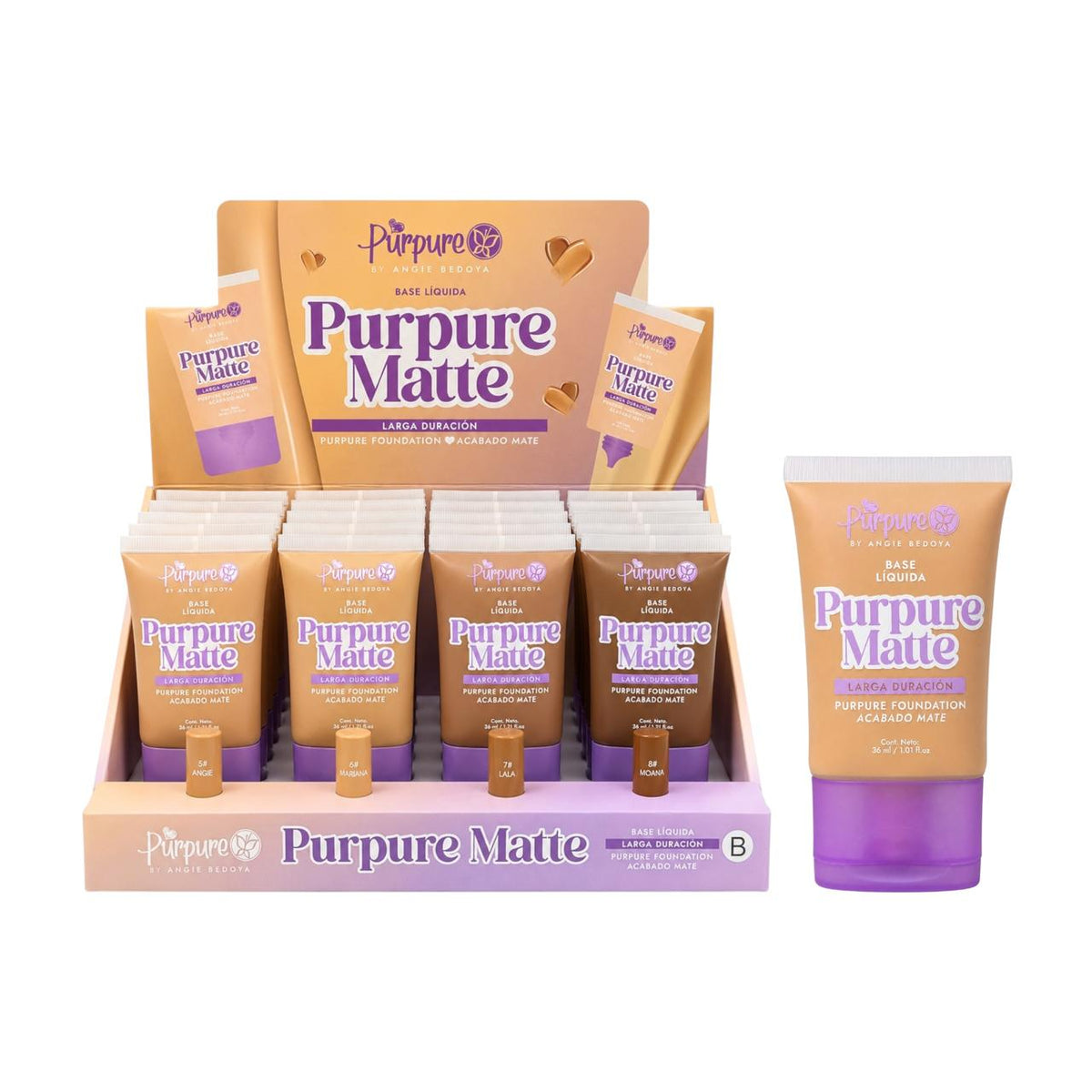 BASE LIQUIDA MATTE 36ML PURPURE