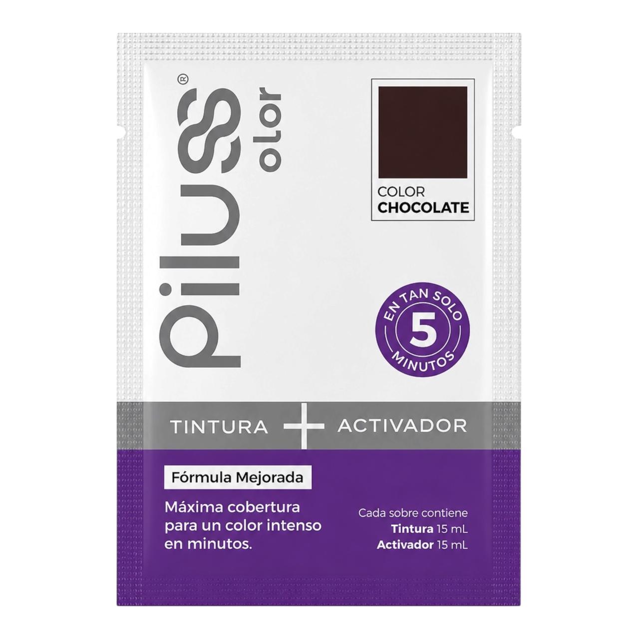 TINTE + ACTIVADOR COLOR CHOCOLATE 30ML PILUSS