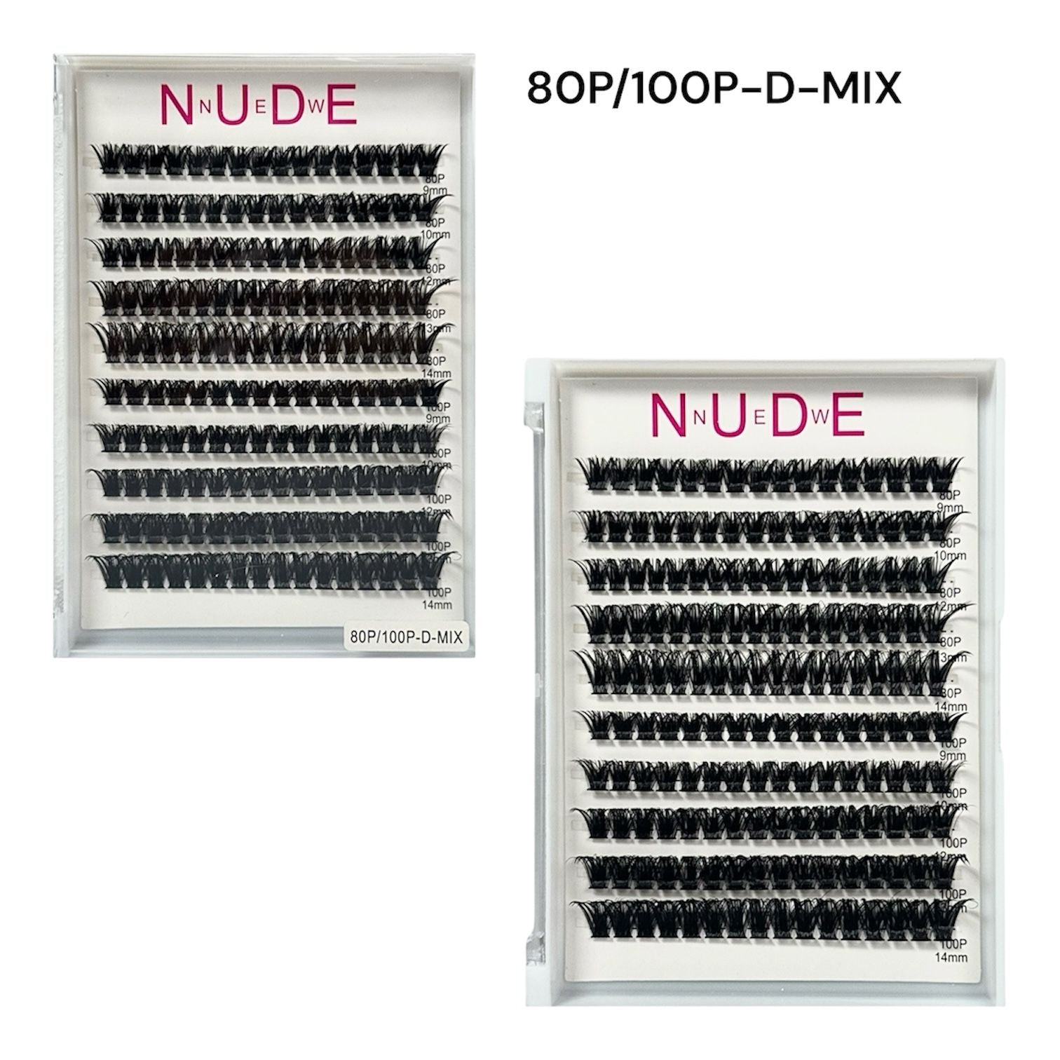 SET DE PESTAÑAS 80P/100P-D-MIX NEW NUDE