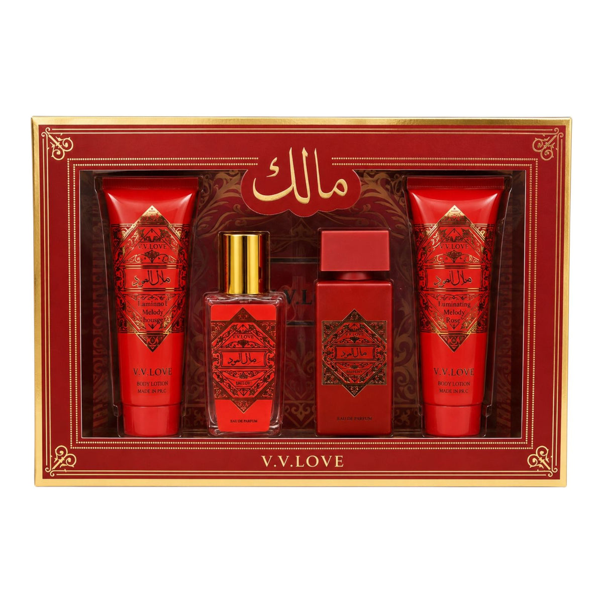 SET X4 CORPORAL LUMINOUS MELODY ROUGE VINOTINTO V.V.LOVE
