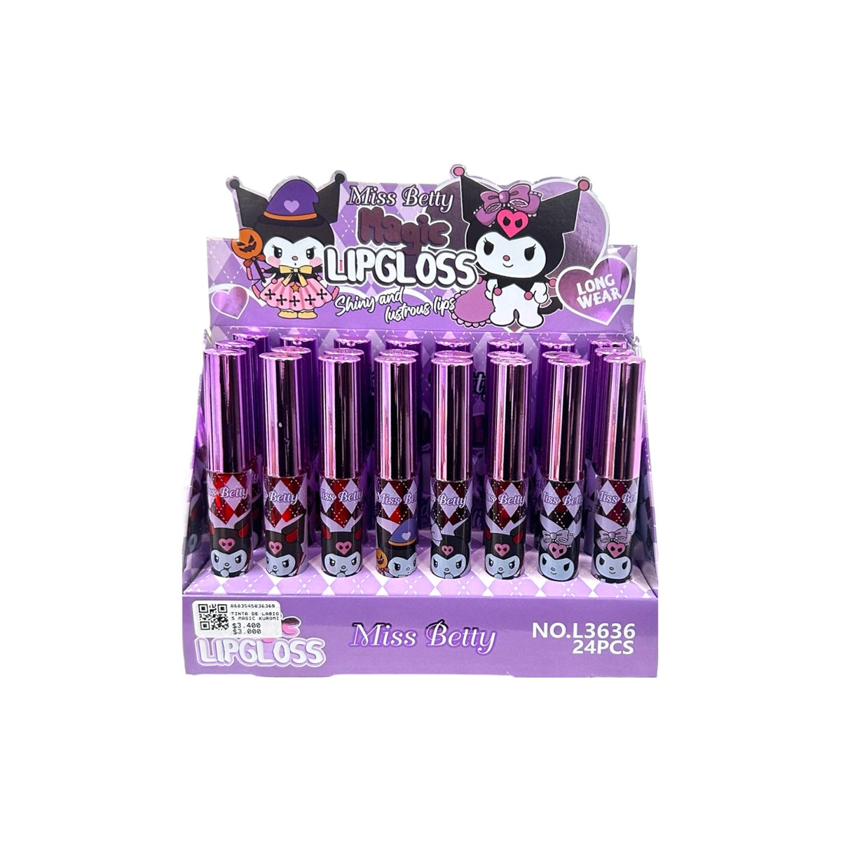 TINTA DE LABIOS MAGIC KUROMI HELLO KITTY 6G MISS BETTY