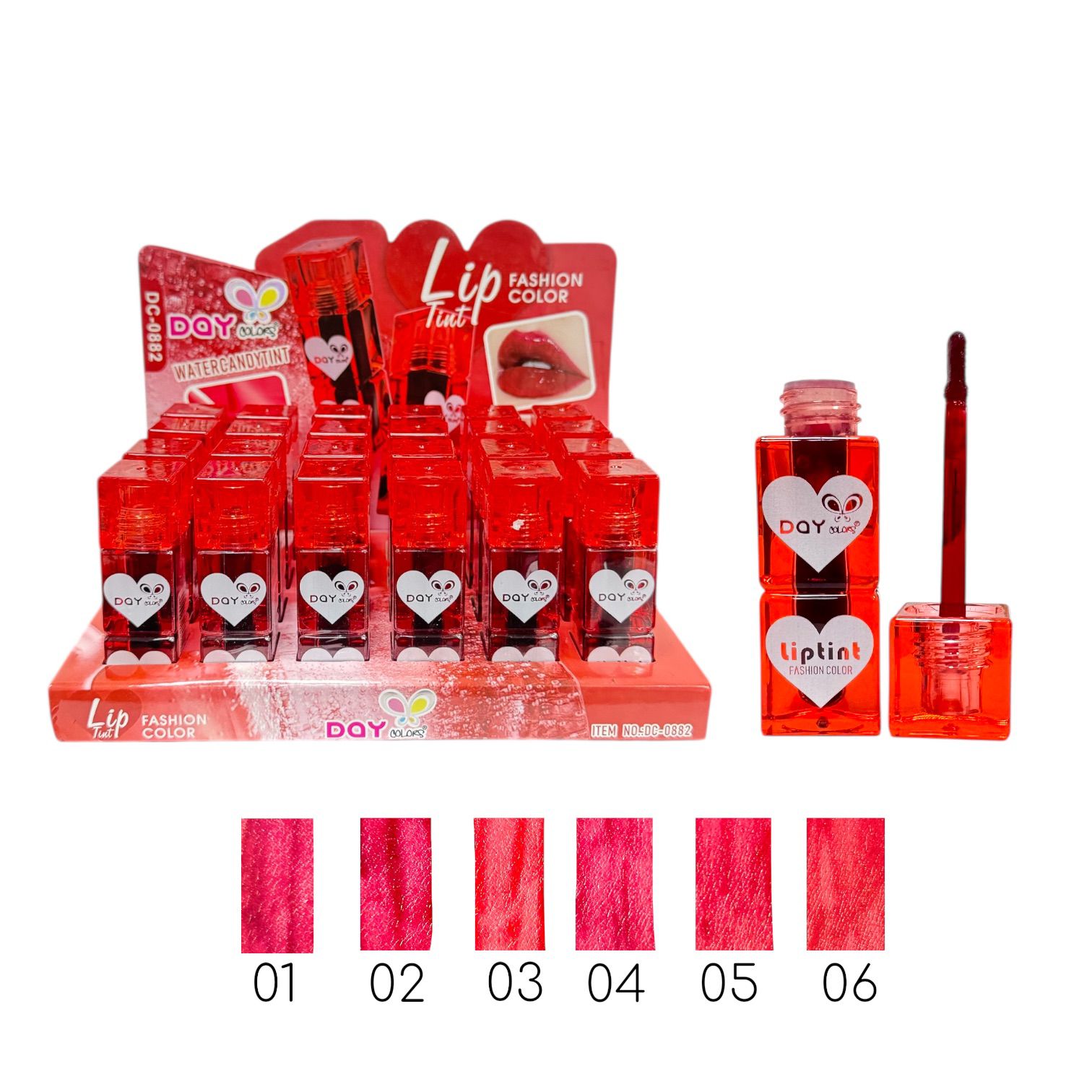 TINTA DE LABIOS CUADRITOS FASHION COLOR DAY COLORS