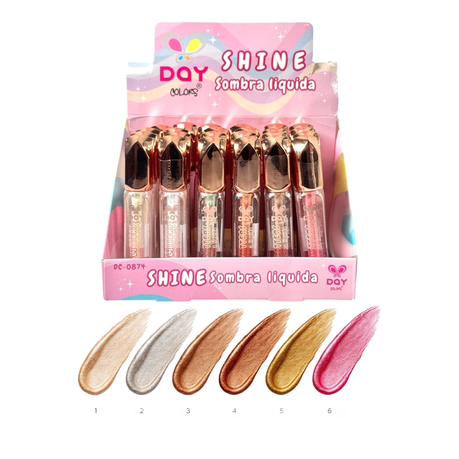 SOMBRA LIQUIDA GLITTERS 4.5ML DAY COLORS