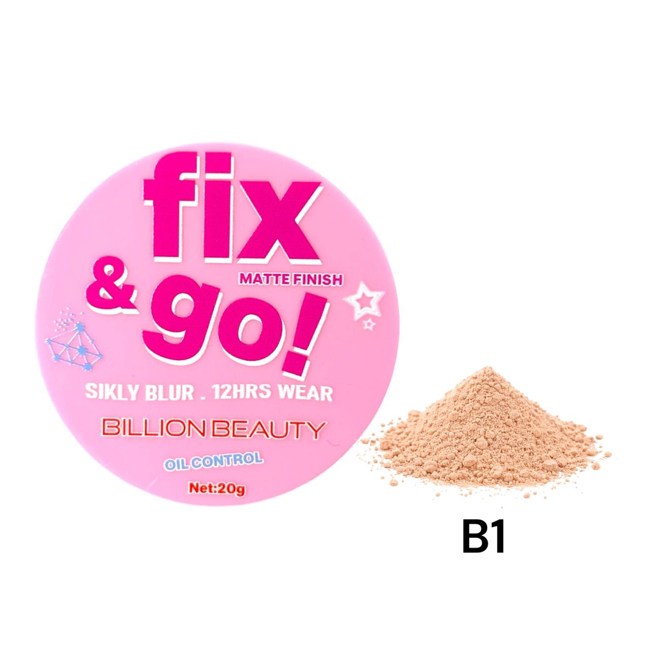 POLVO SUELTO FIX & GO 20G BILLION BEAUTY